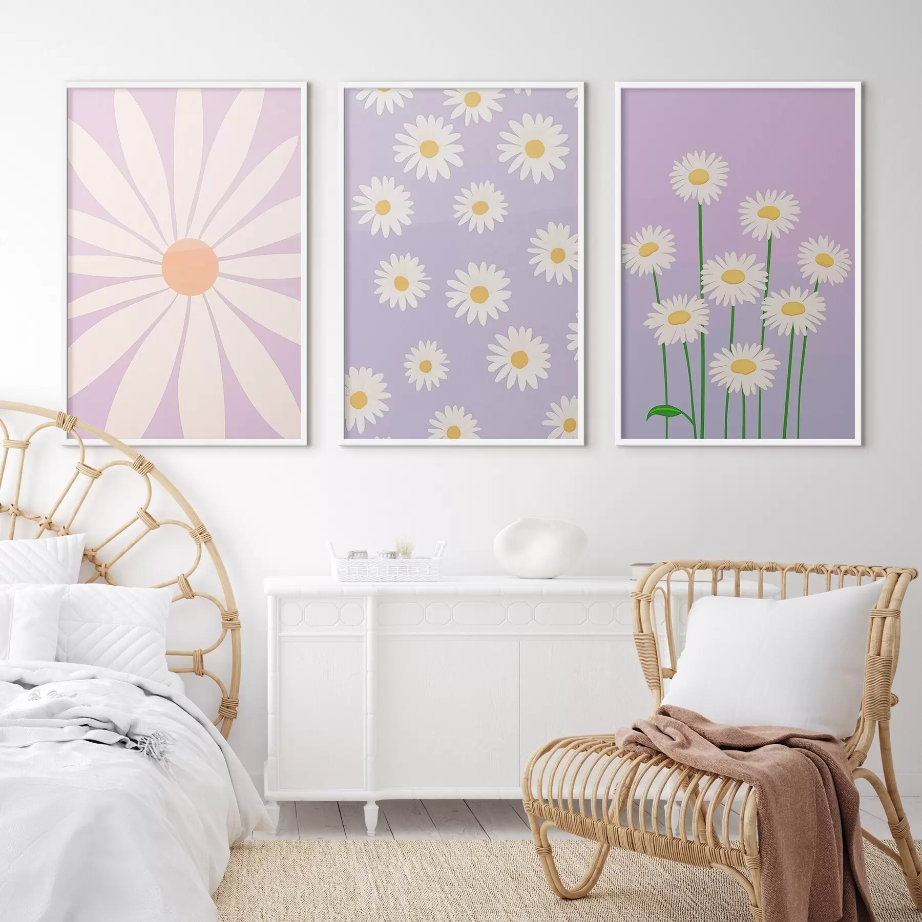 Fototapetes Margrietiņas d00756