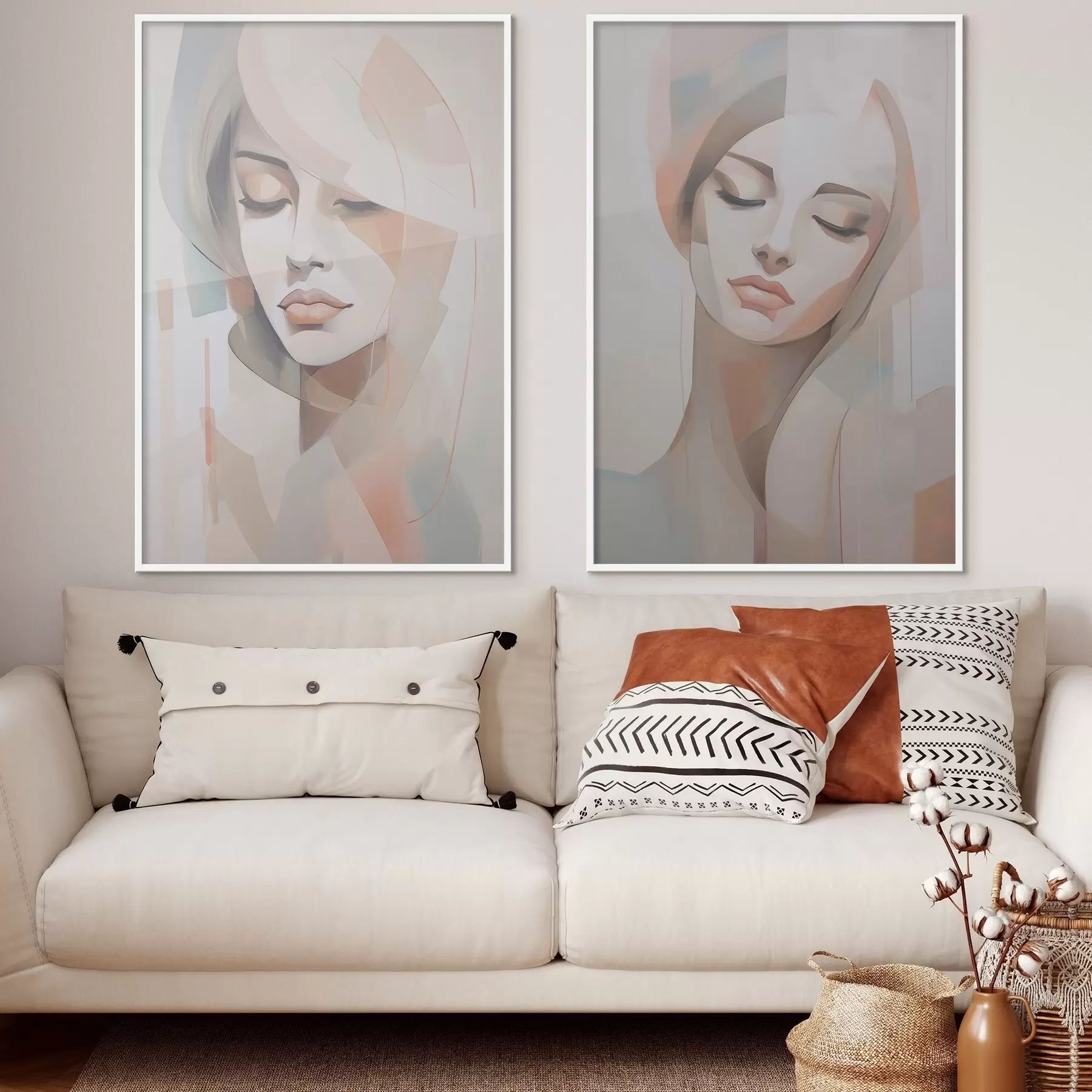 Fototapetes Abstrakts meitenes portrets d00768