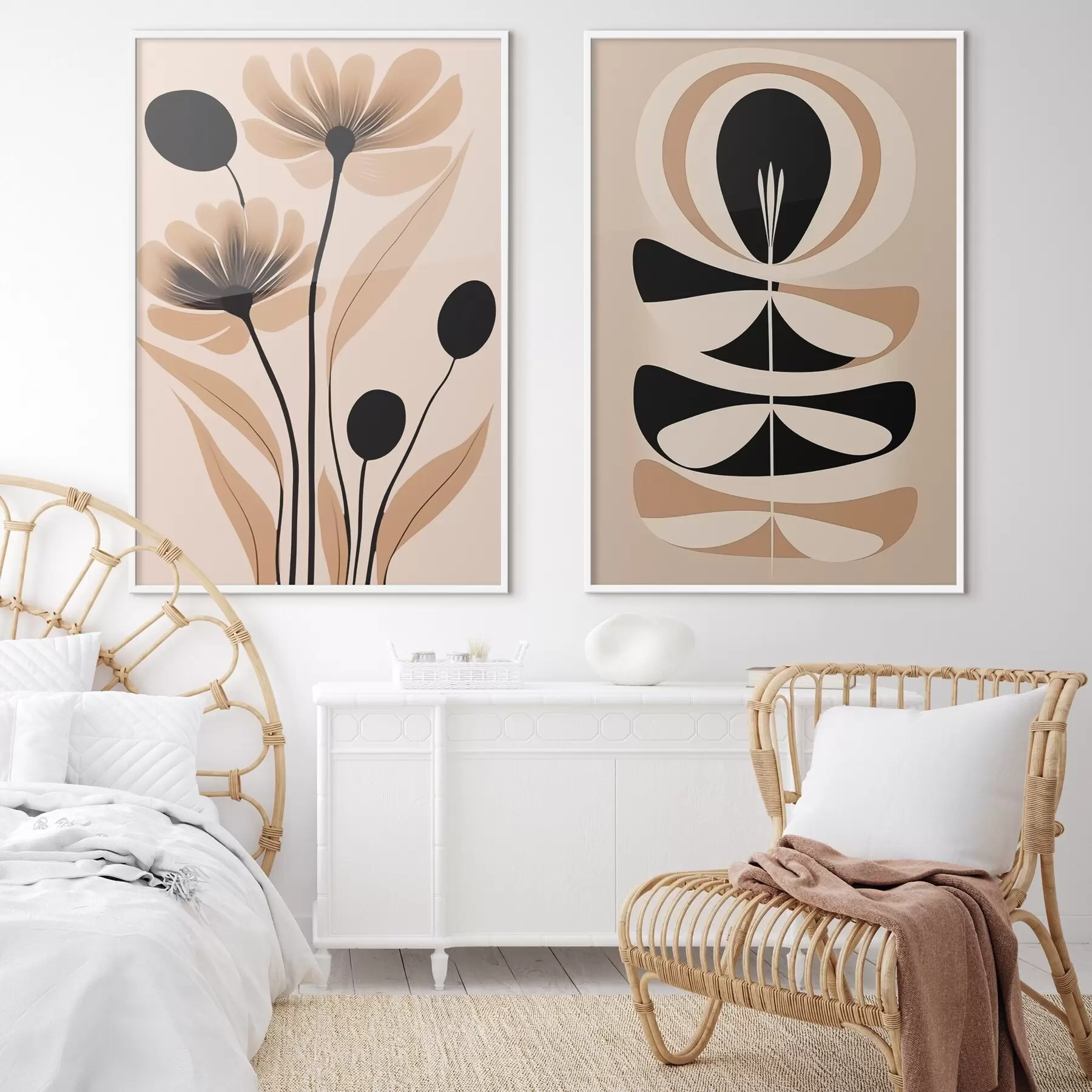 Fototapetes Abstrakti ziedi d00773