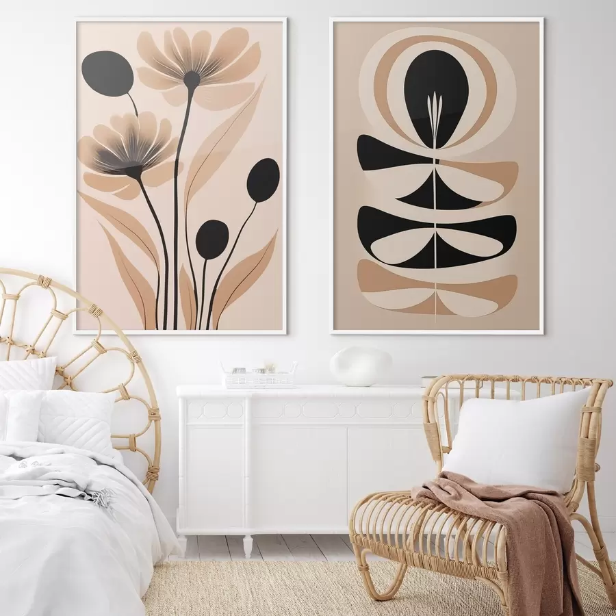 Fototapetes Abstrakti ziedi d00773