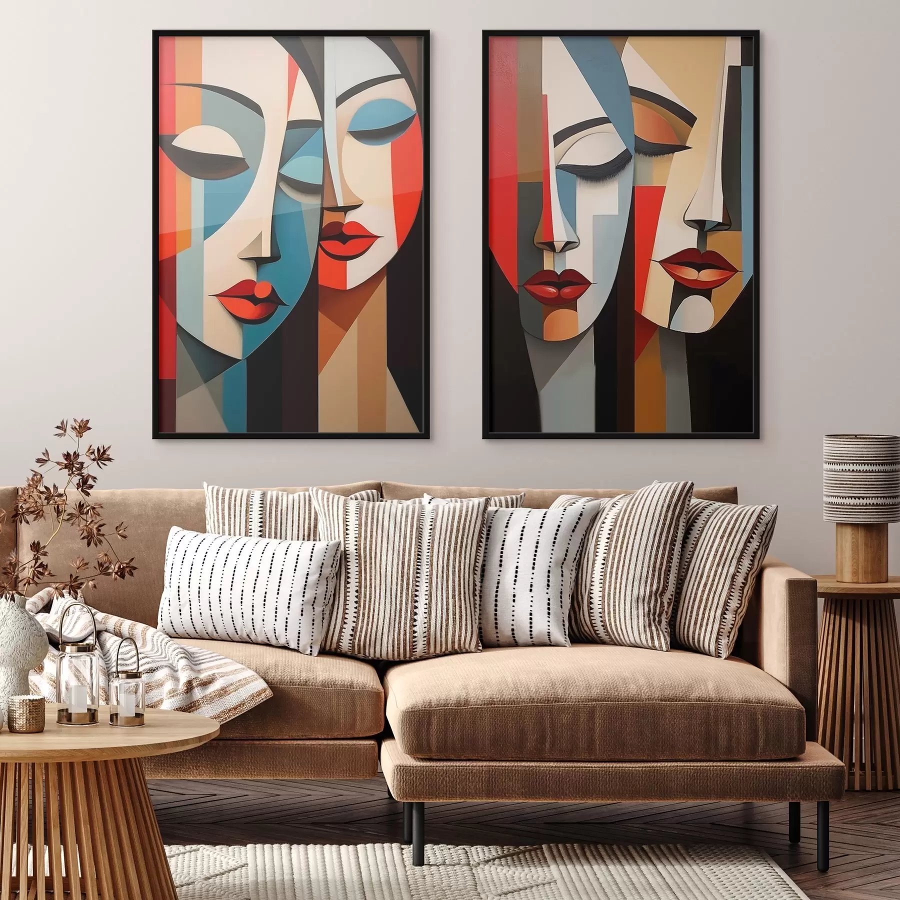 Fototapetes Kubistiski sieviešu portreti d00775