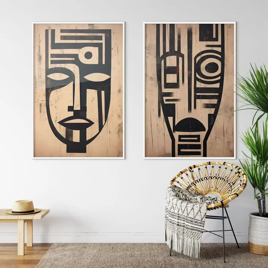 Fototapetes Abstraktās maskas d00776