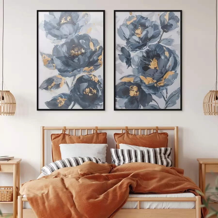 Fototapetes Lieli abstrakti ziedi d00782