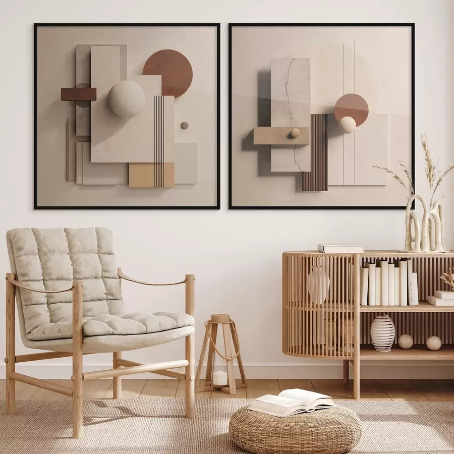 Fototapetes Ģeometrija un abstrakcija minimālisma stilā d00743