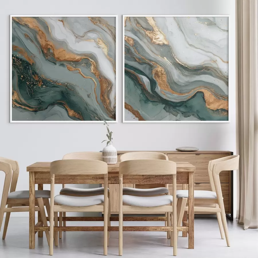 Fototapetes Marmora tekstūra pelēkā un tirkīza toņos d00744