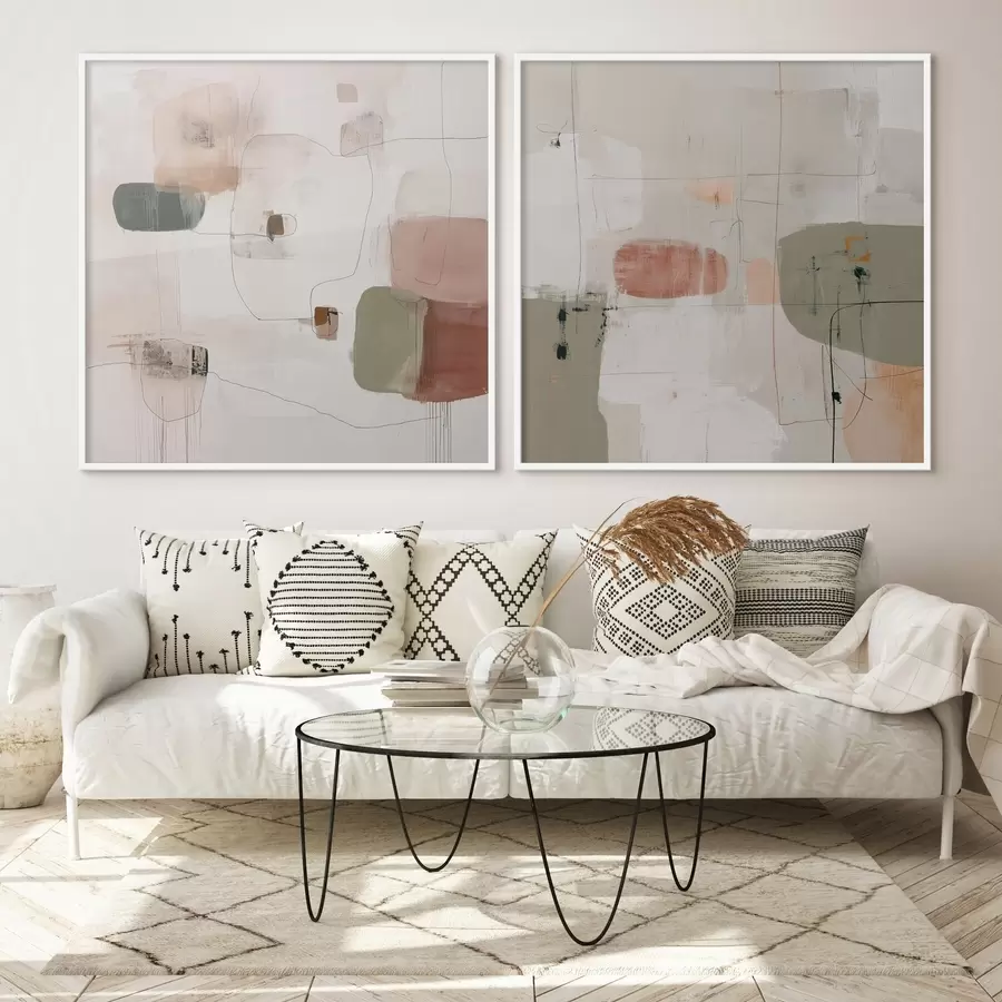 Fototapetes Pastelkrāsu kompozīcija neitrālos toņos d00745