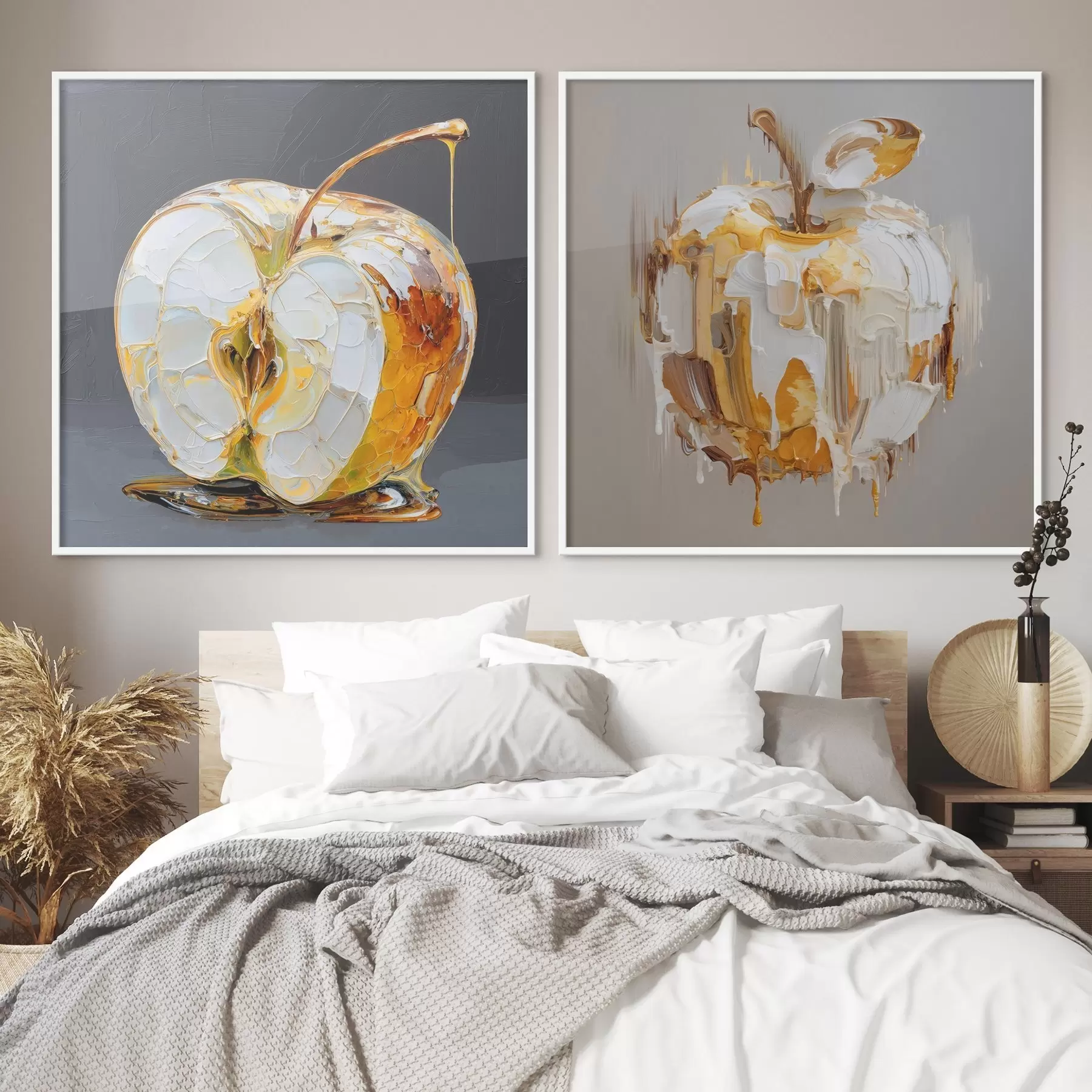 Fototapetes Abstrakcija ar ābolu mūsdienīgā interpretācijā d00746