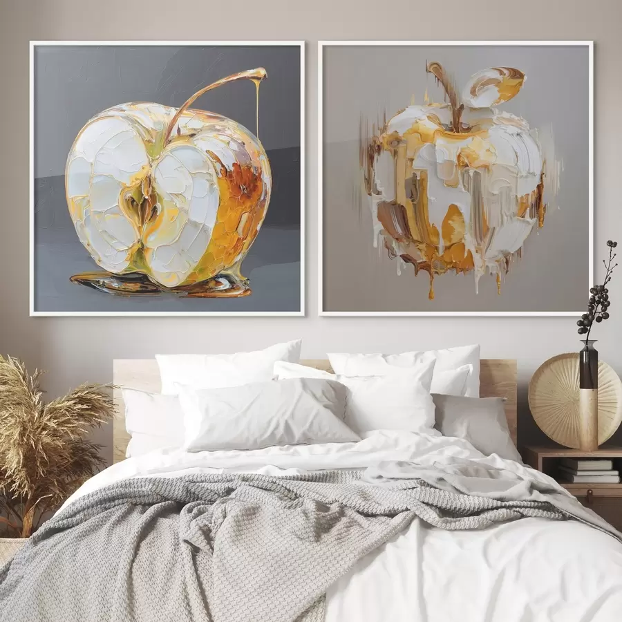 Fototapetes Abstrakcija ar ābolu mūsdienīgā interpretācijā d00746