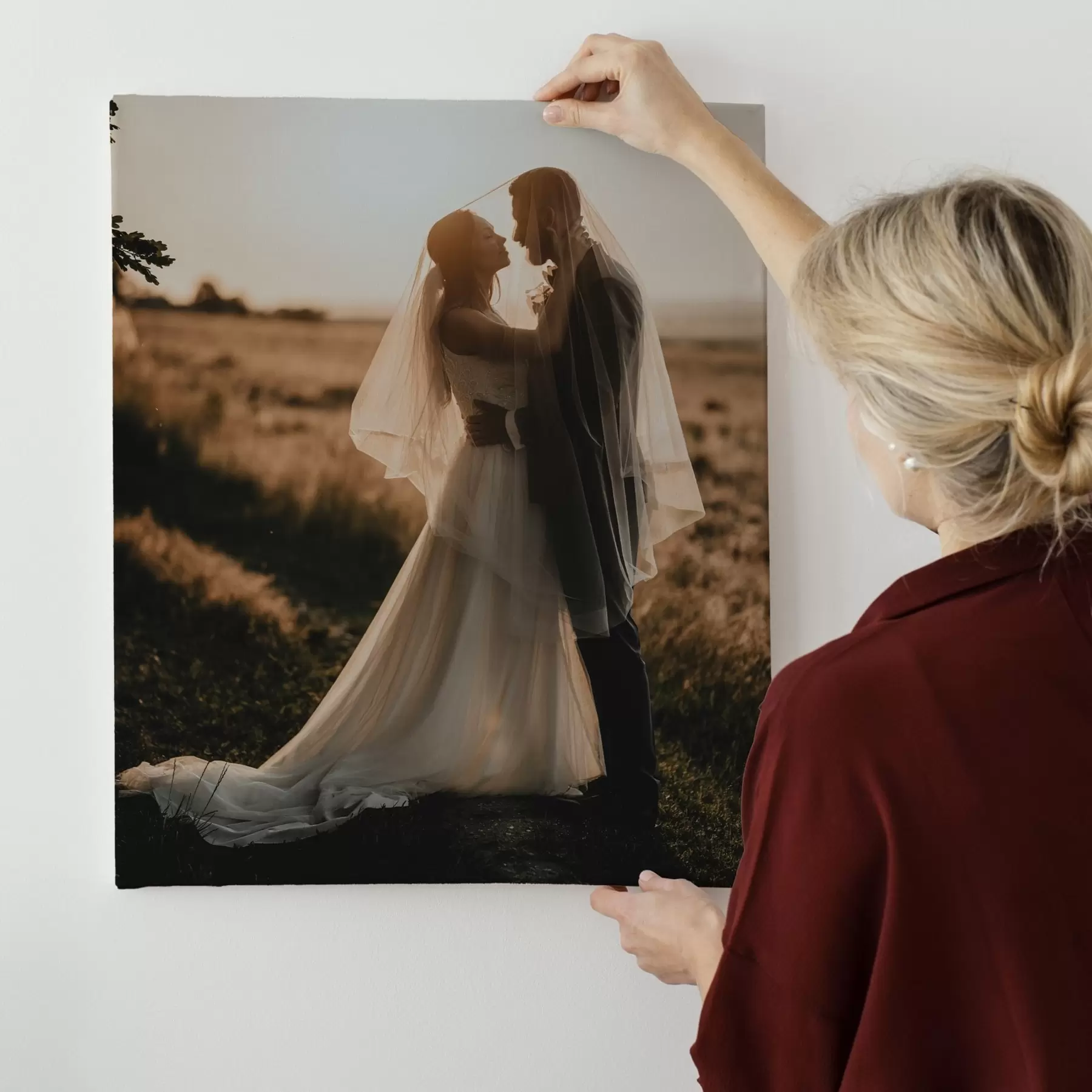 Glezna Kāzu fotogrāfija uz audekla s47161
