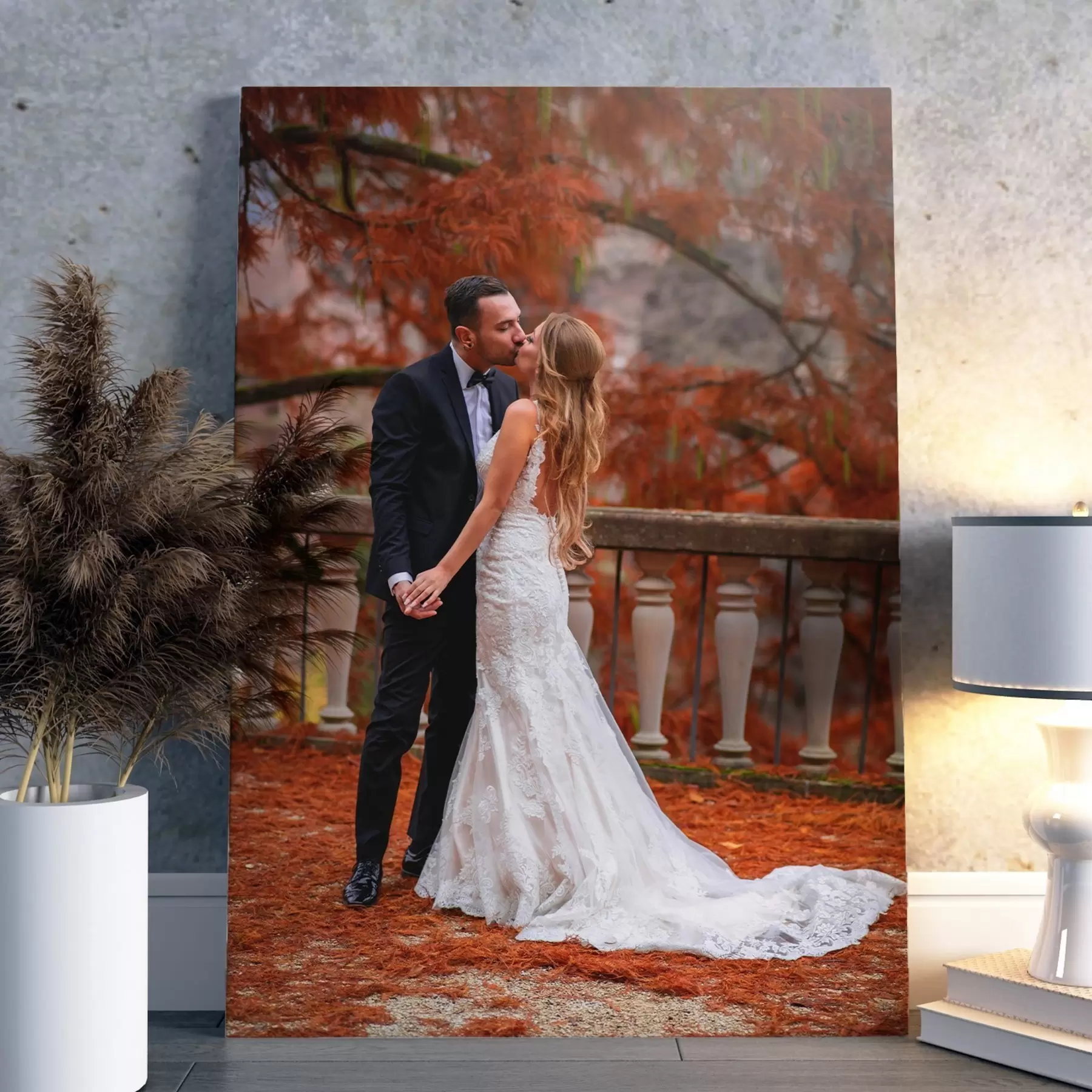 Glezna Kāzu fotogrāfija uz audekla s47169