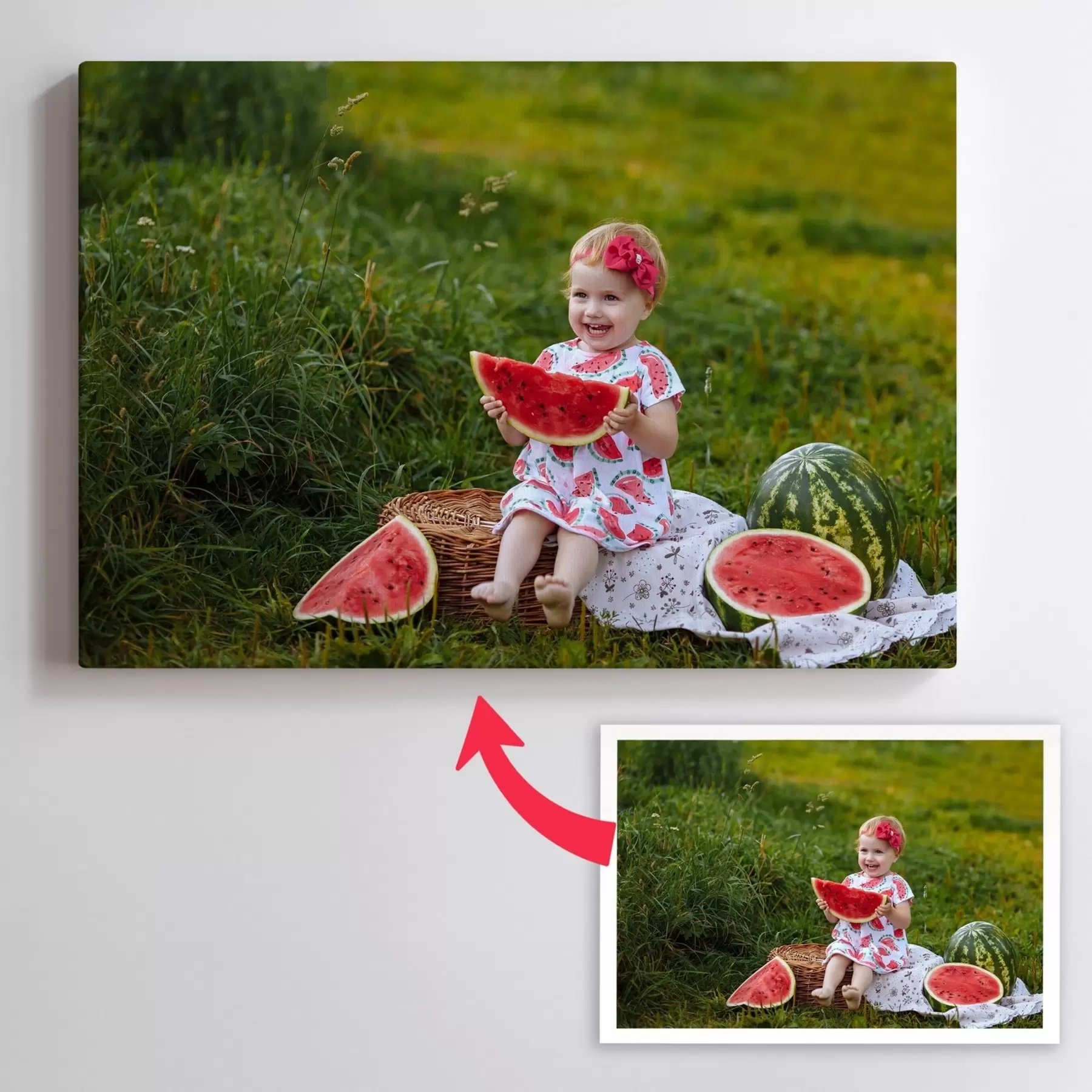 Glezna Jūsu bērna foto uz audekla s47187