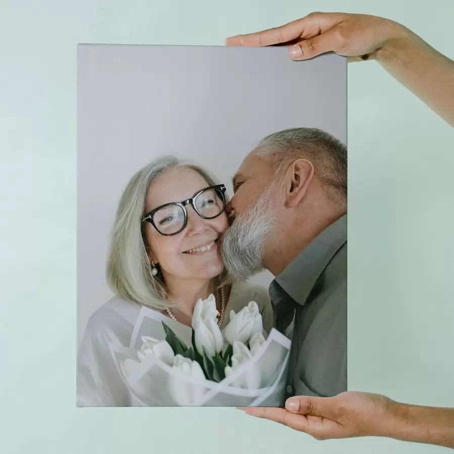 Glezna Dāvana pārim, pamatojoties uz fotogrāfiju uz audekla s47197