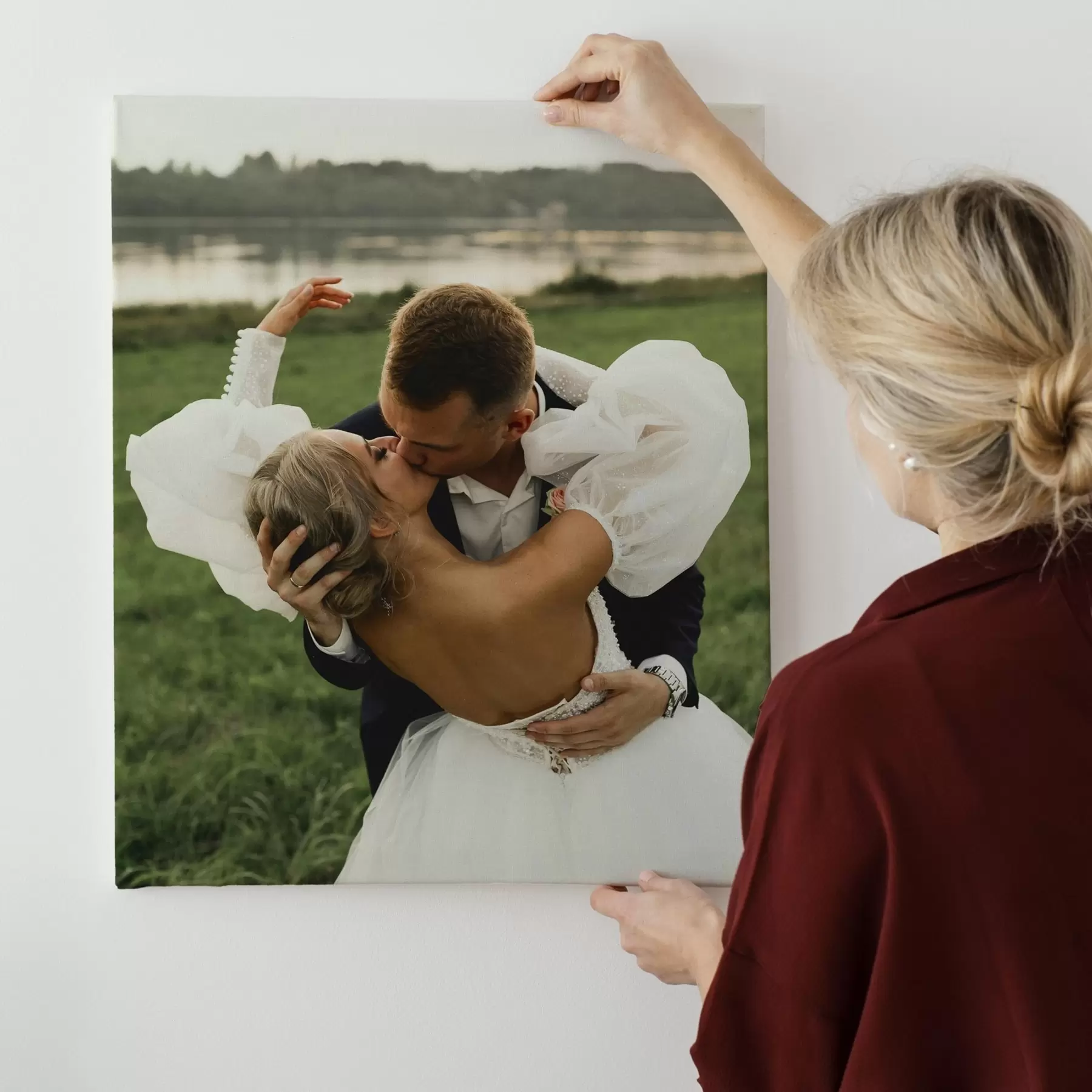 Glezna Kāzu fotogrāfija uz audekla s47216