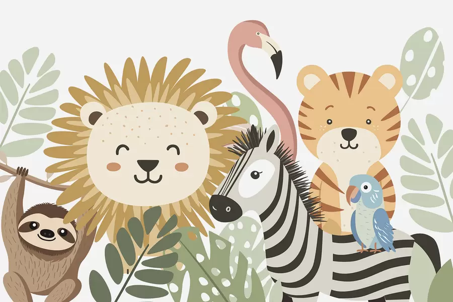 Fototapetes Gudri tropu dzīvnieki w05164