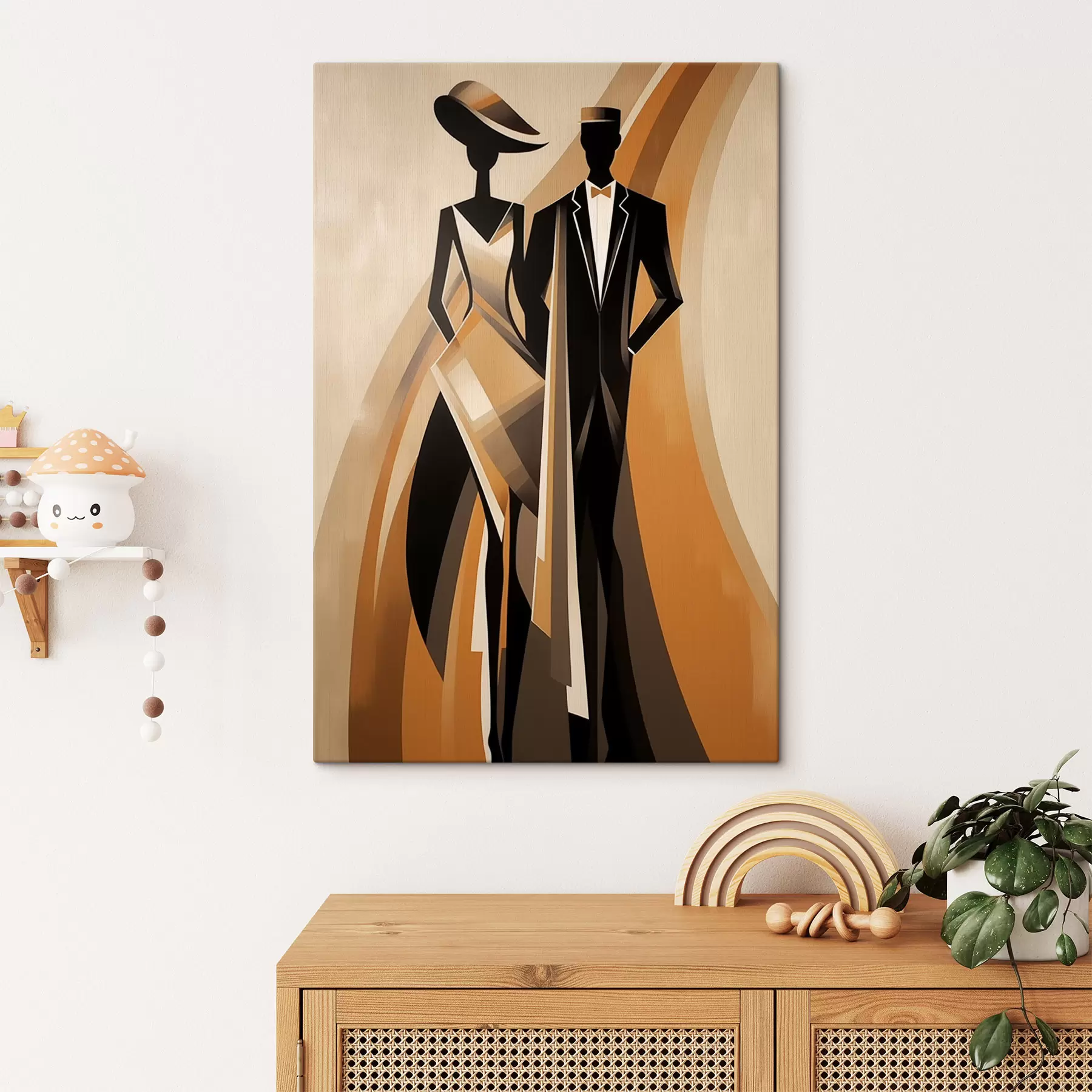 Glezna Abstrakts pāris s47357