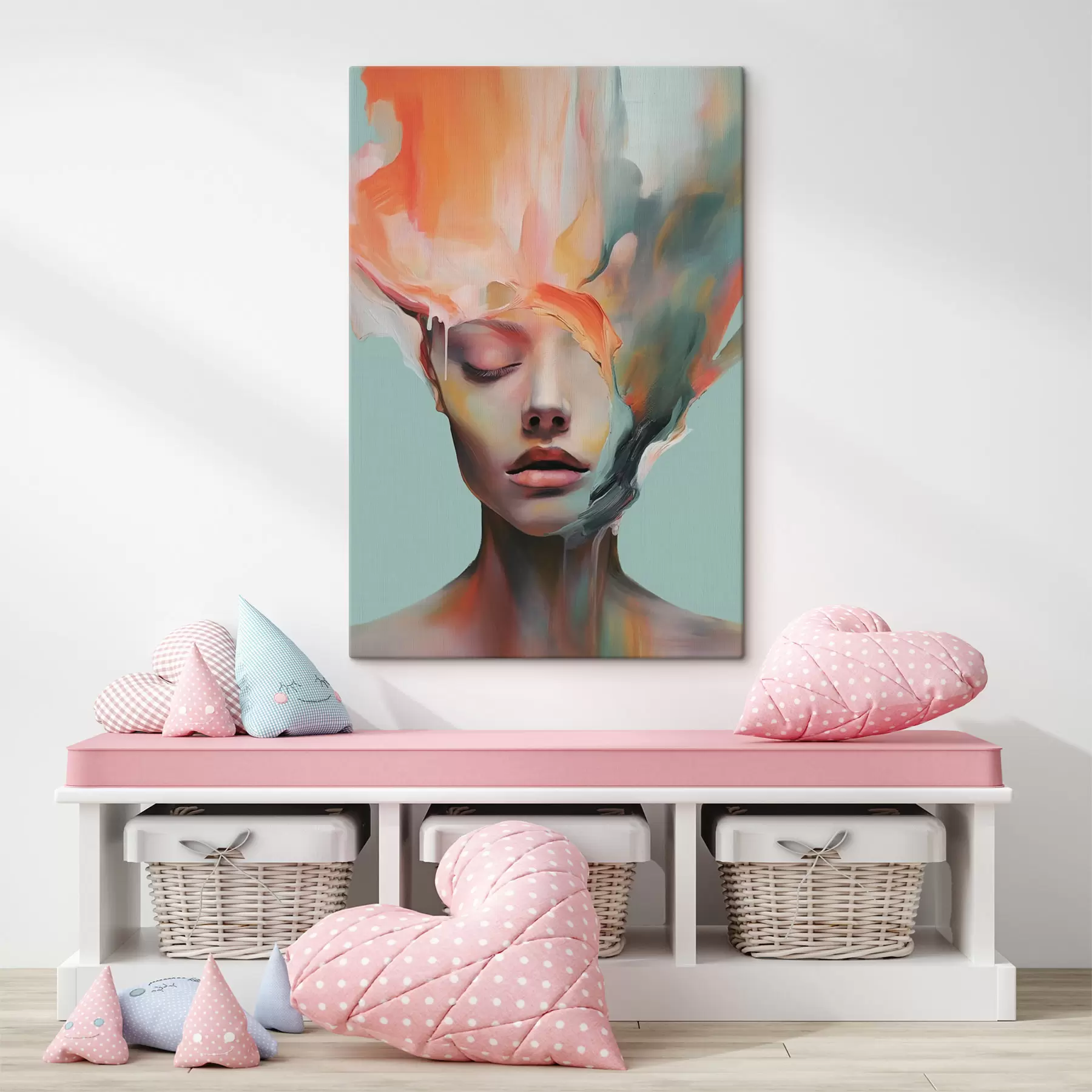 Glezna Abstrakts meitenes portrets s47389