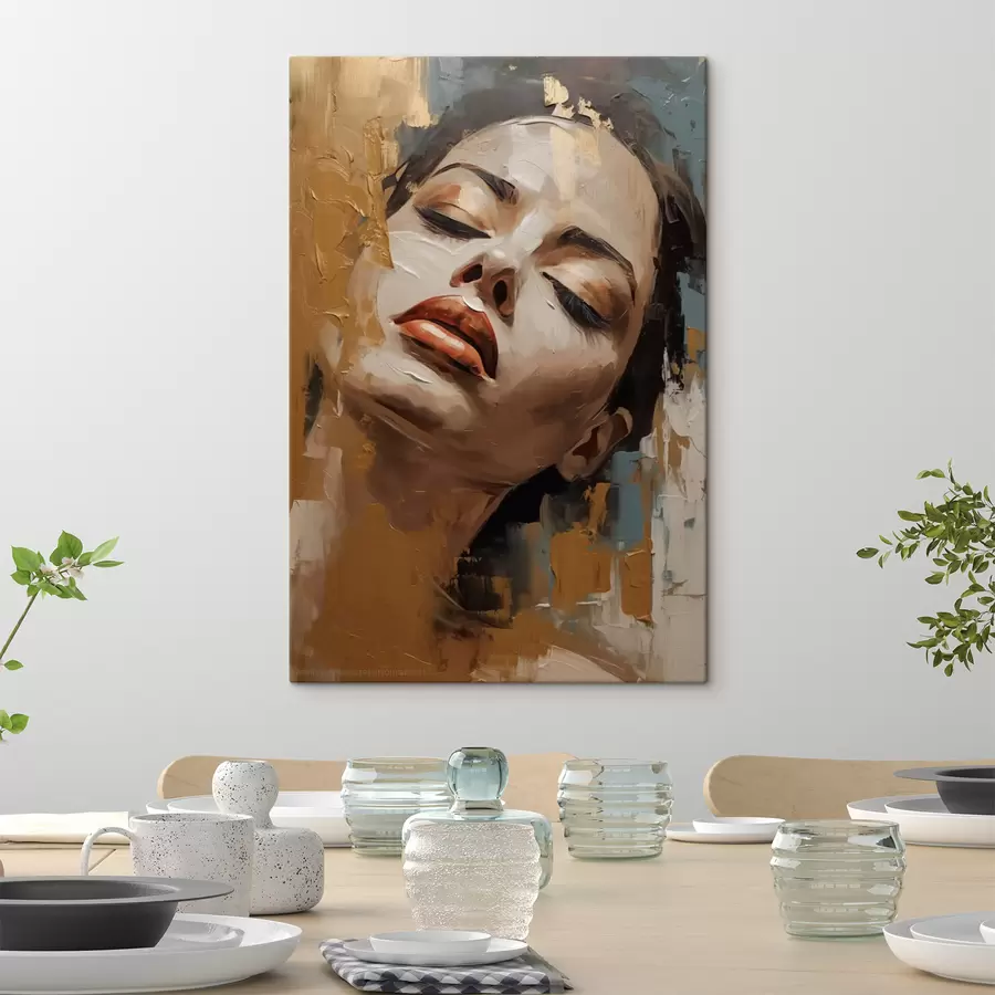 Glezna Abstrakts meitenes portrets s47392