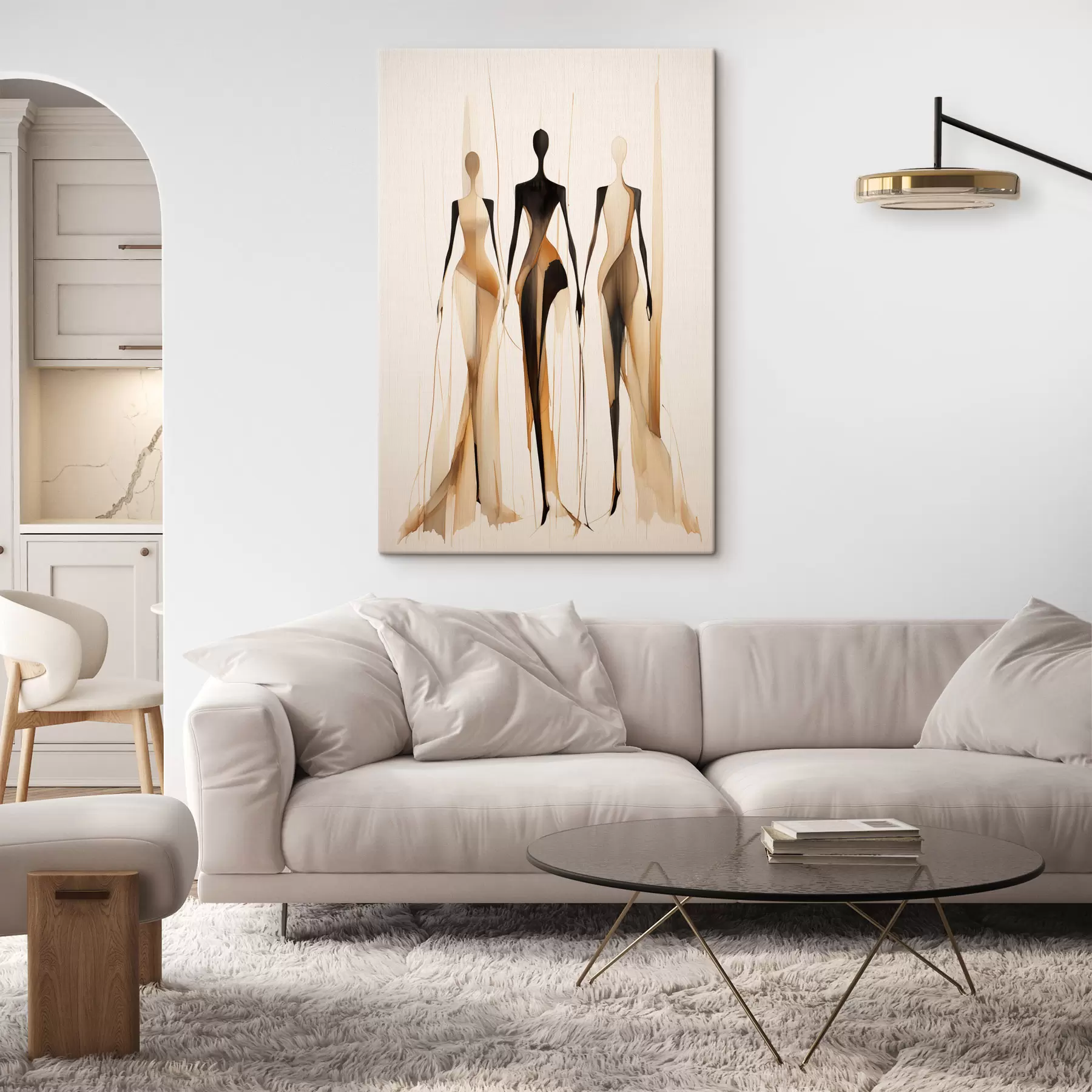 Glezna Trīs silueti s47401