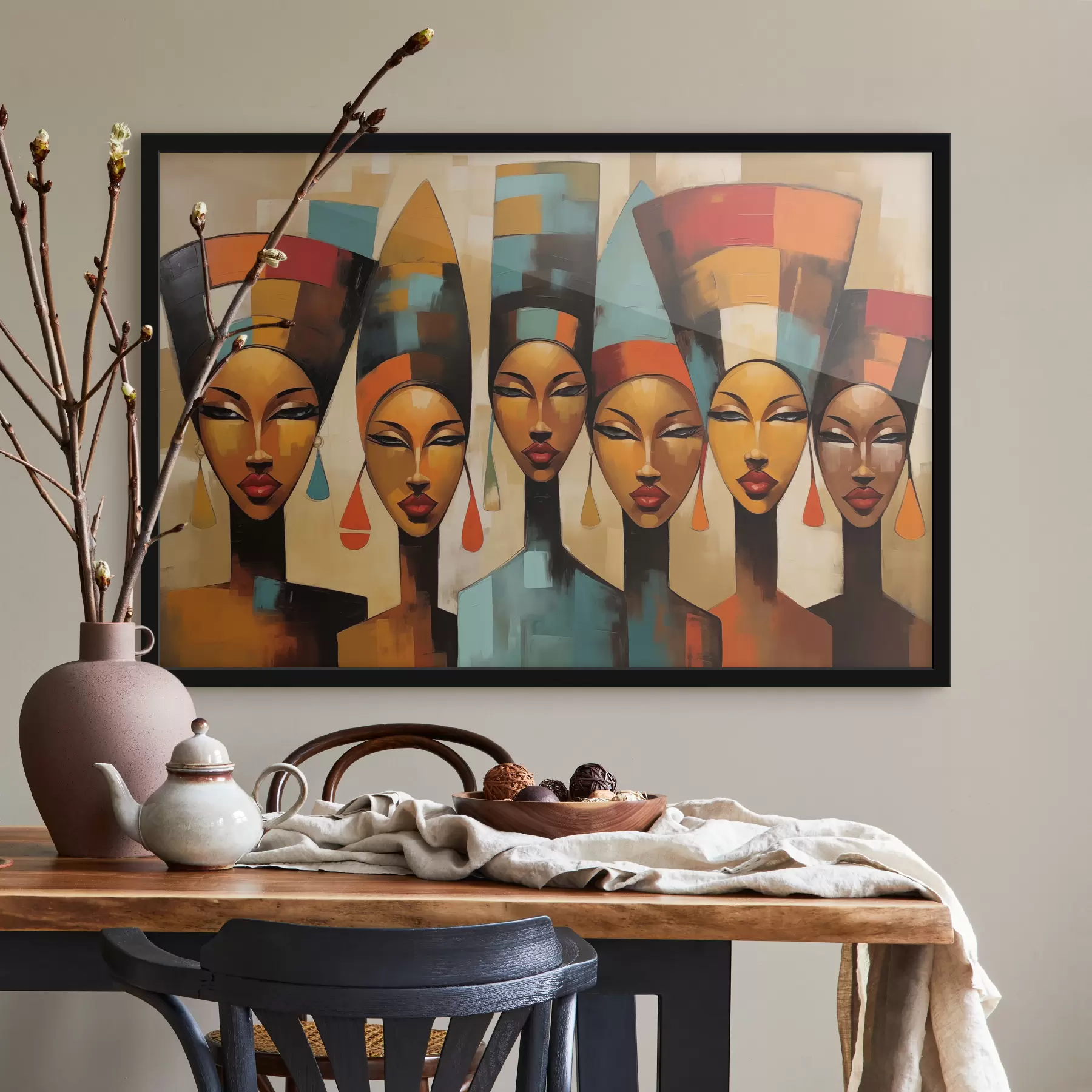 Fototapetes Āfrikas stila sieviešu portrets f47387