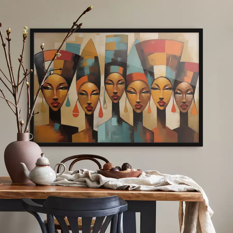 Fototapetes Āfrikas stila sieviešu portrets f47387