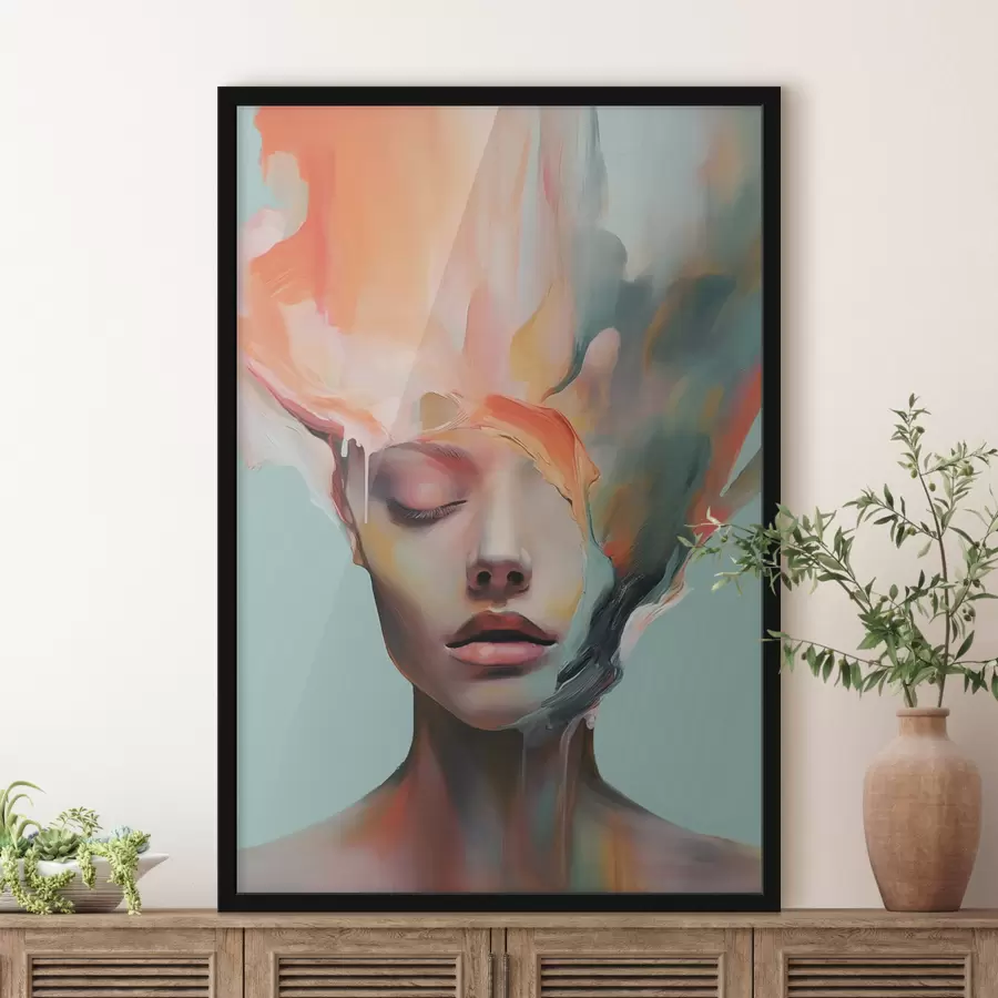 Fototapetes Abstrakts meitenes portrets f47389