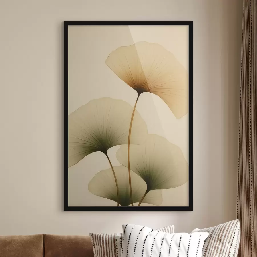 Fototapetes Ginkgo lapas f47398