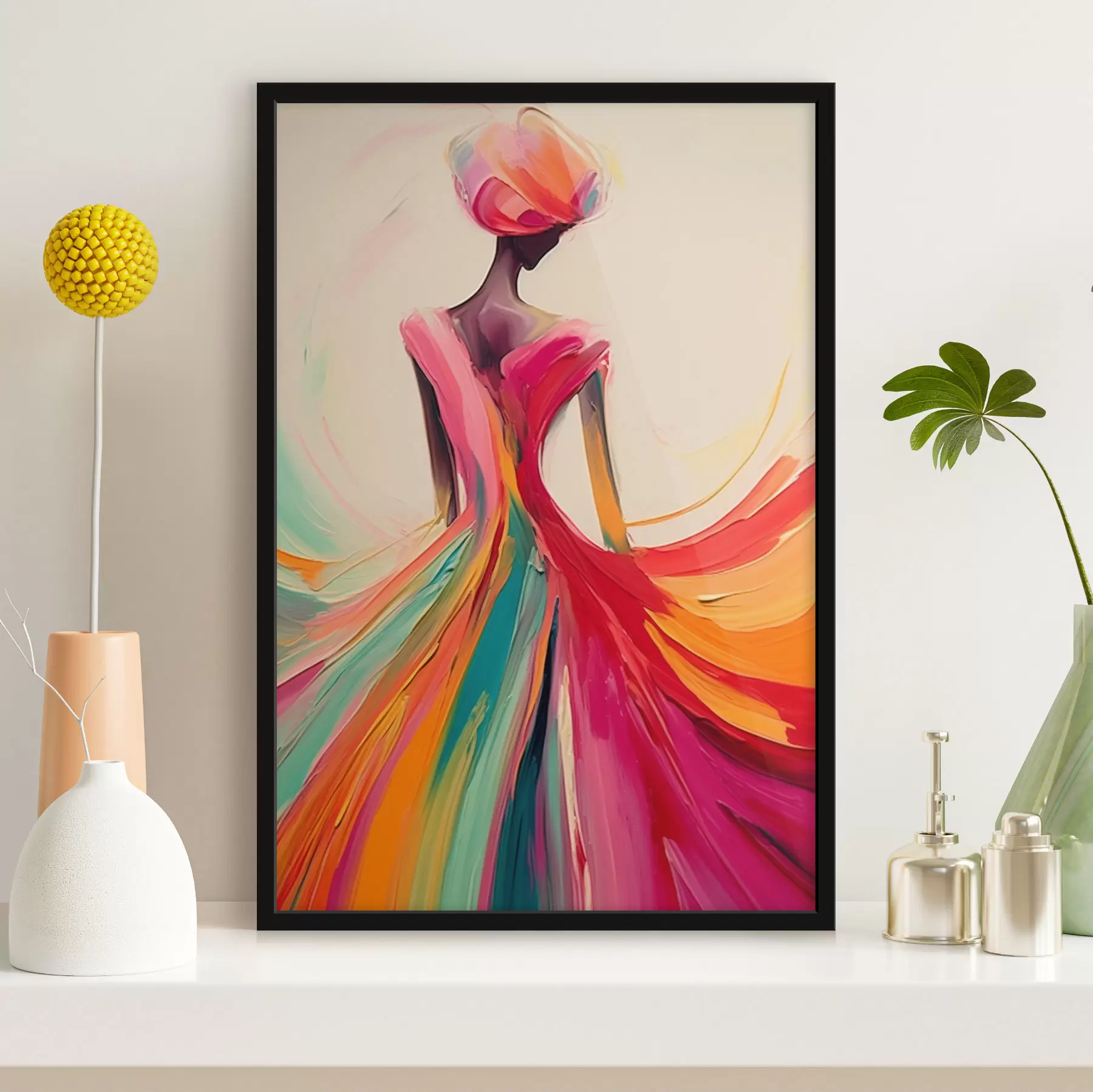 Fototapetes Abstraktā meitene f47400