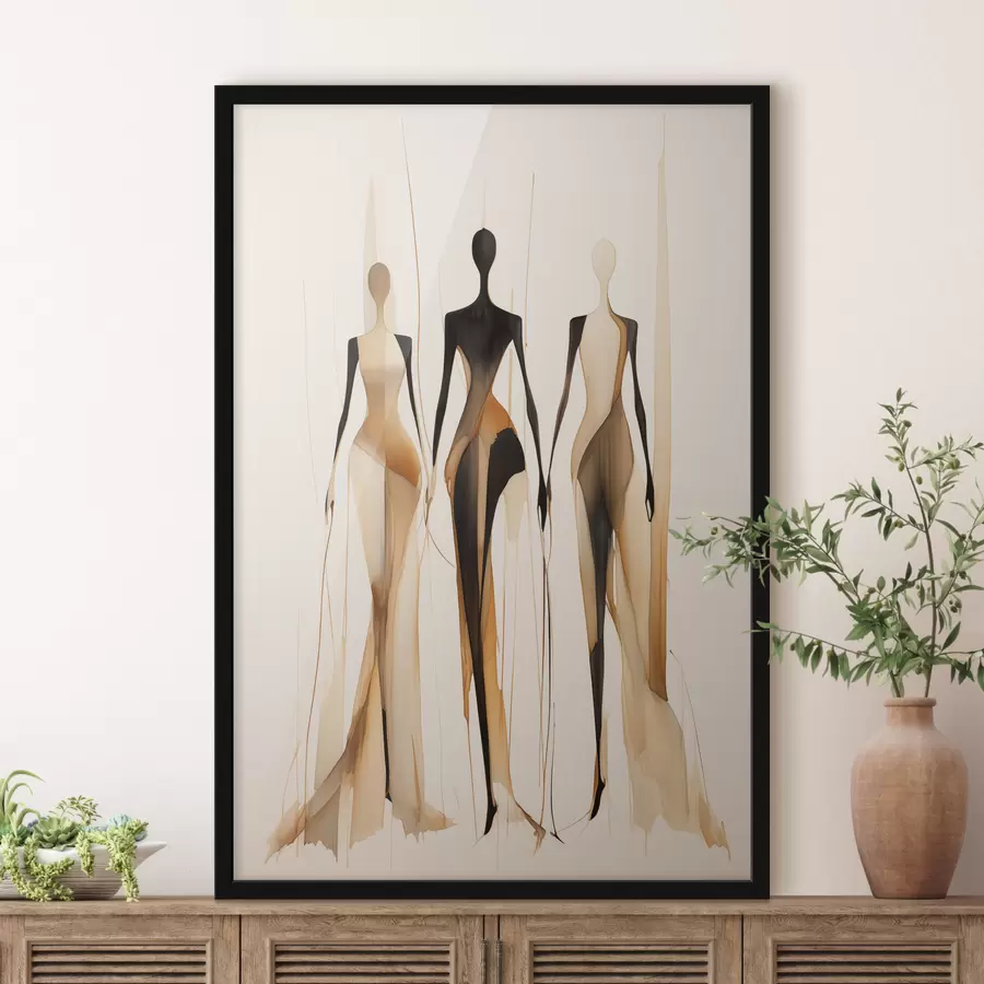 Fototapetes Trīs silueti f47401