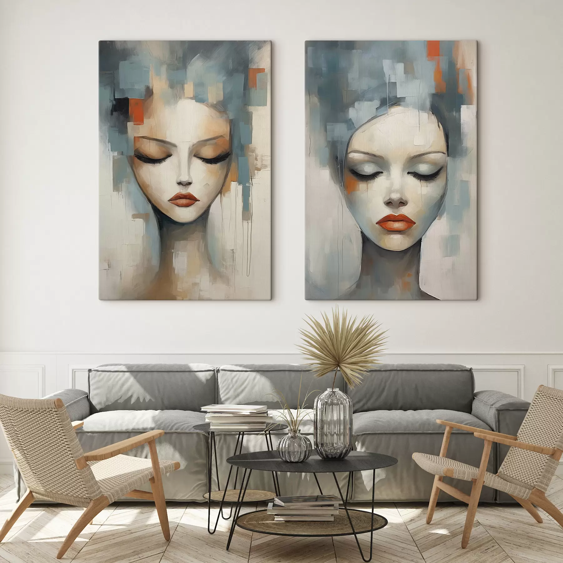 Glezna Abstraktie portreti m01204