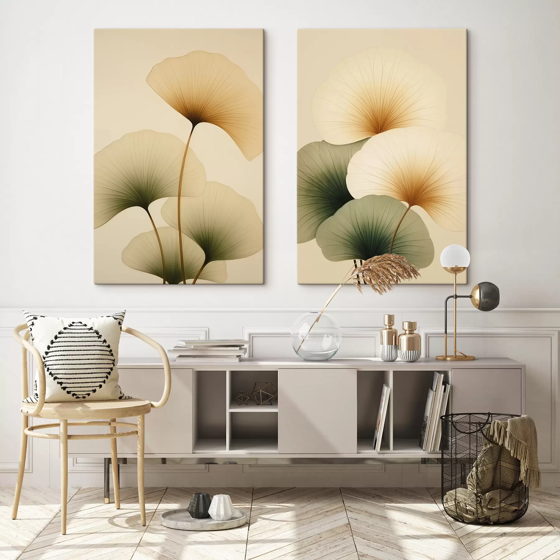 Glezna Ginkgo lapas m01213