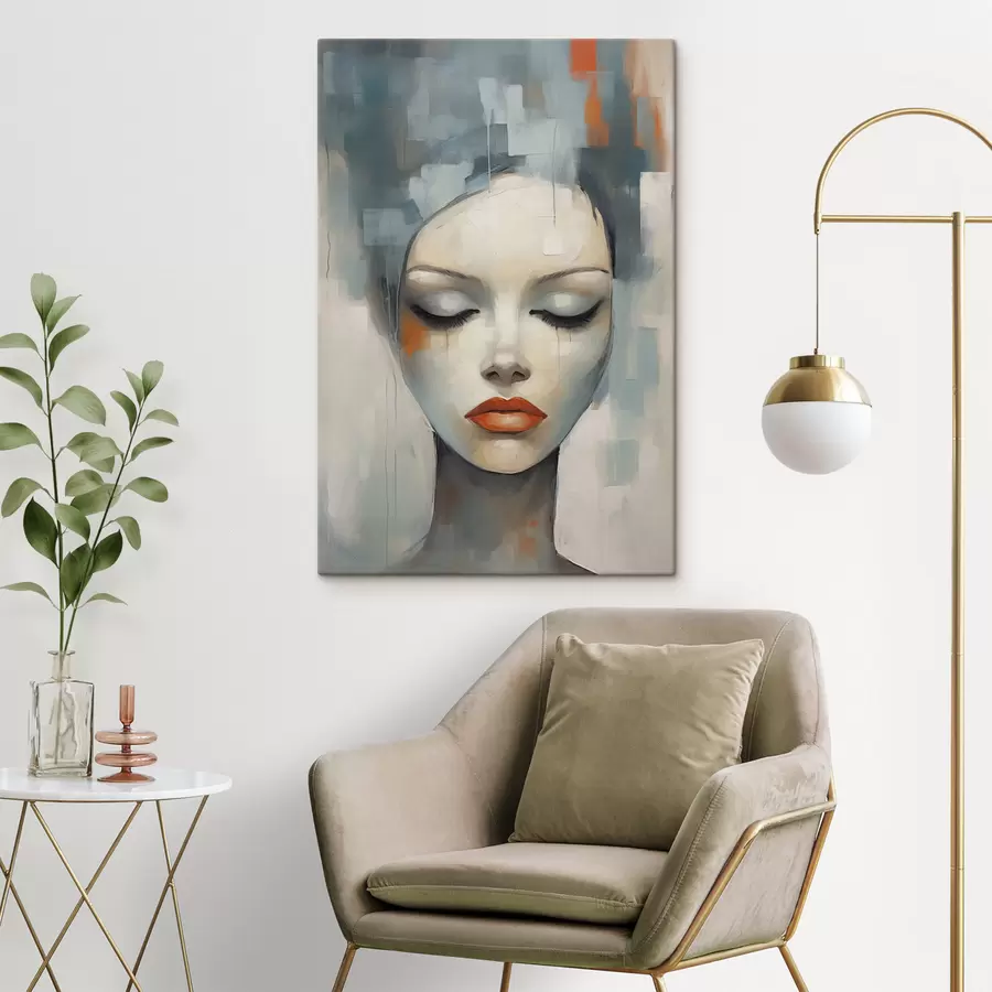 Glezna Abstrakts meitenes portrets s47365