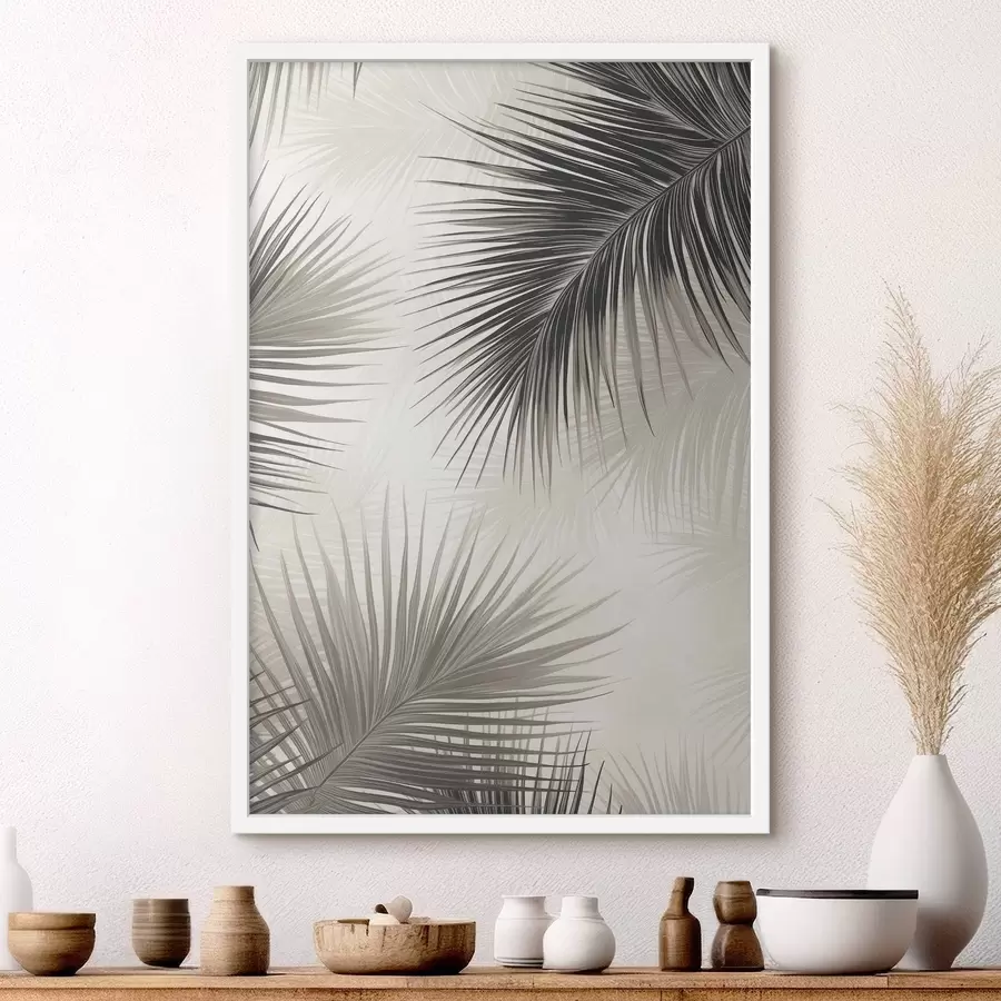 Fototapetes Krāsotas palmu zaru f47505