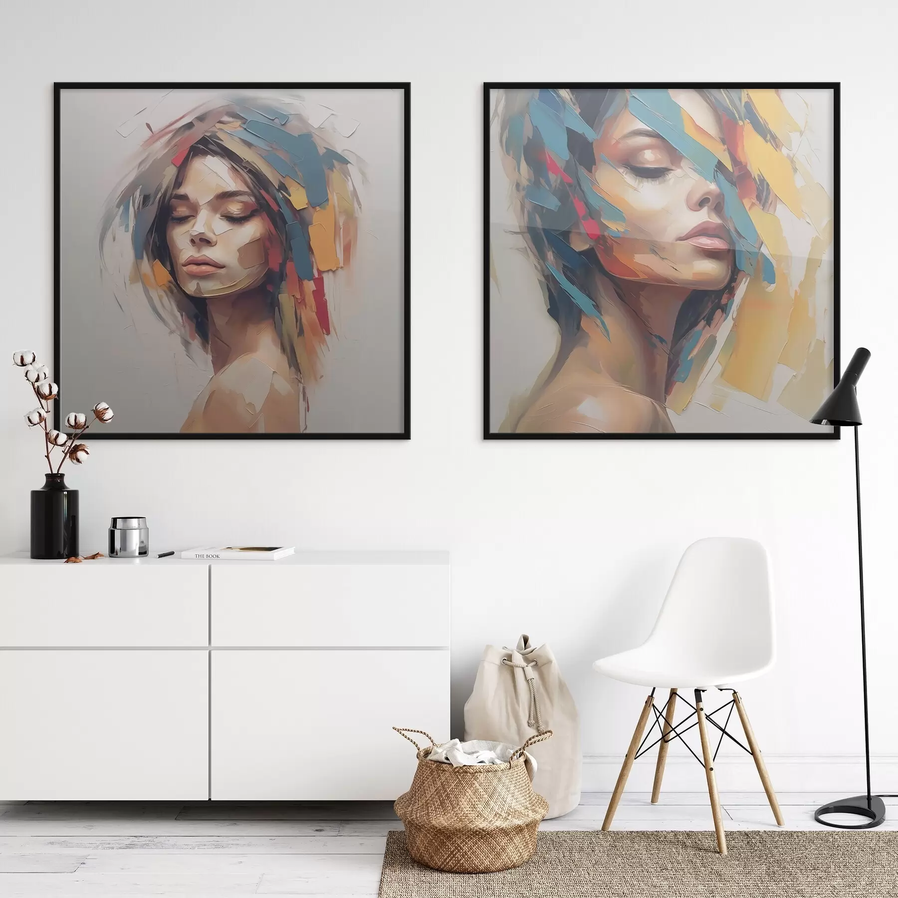 Fototapetes Sievietes abstraktais portrets d01081