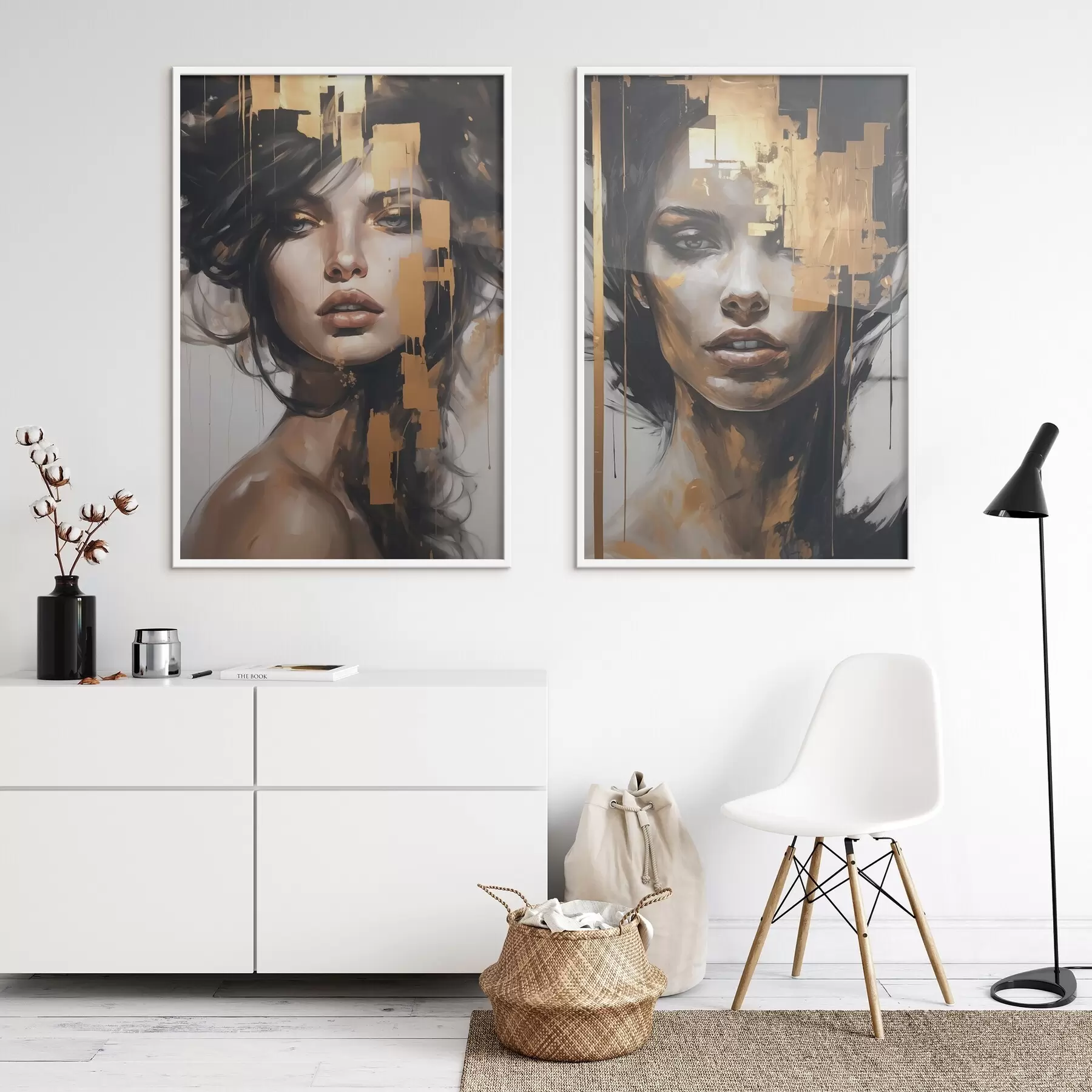 Fototapetes Abstrakts meitenes portrets d01082