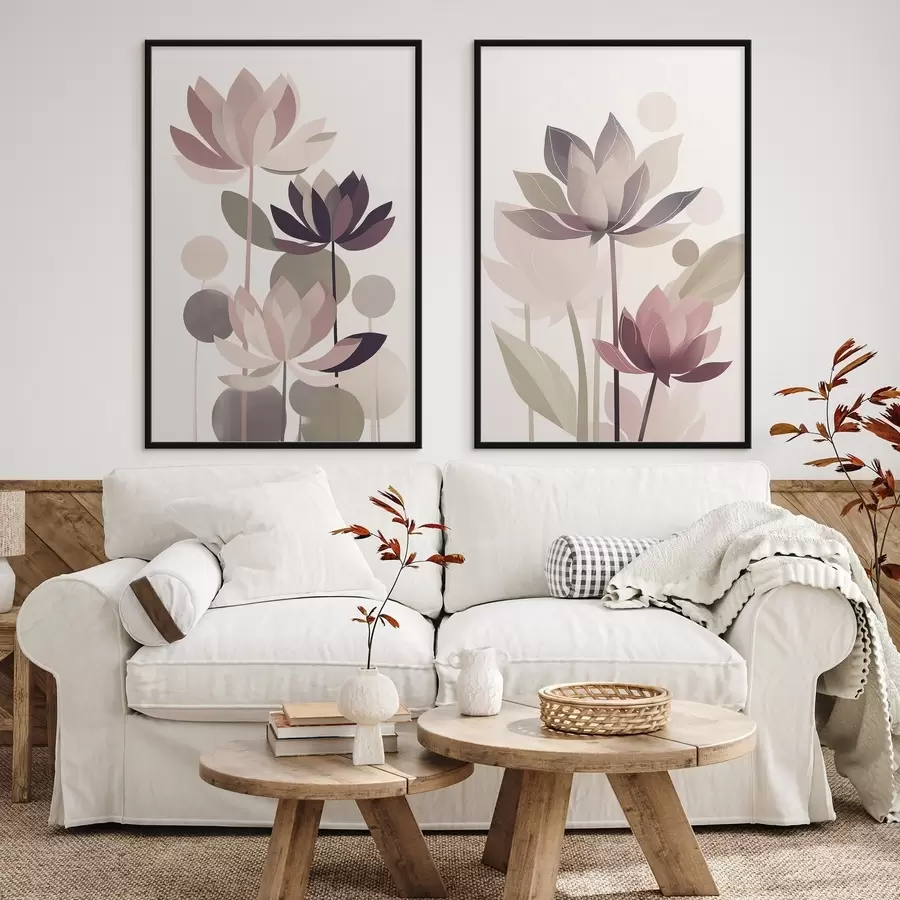 Fototapetes Abstraktas lotosa ziedi d01110