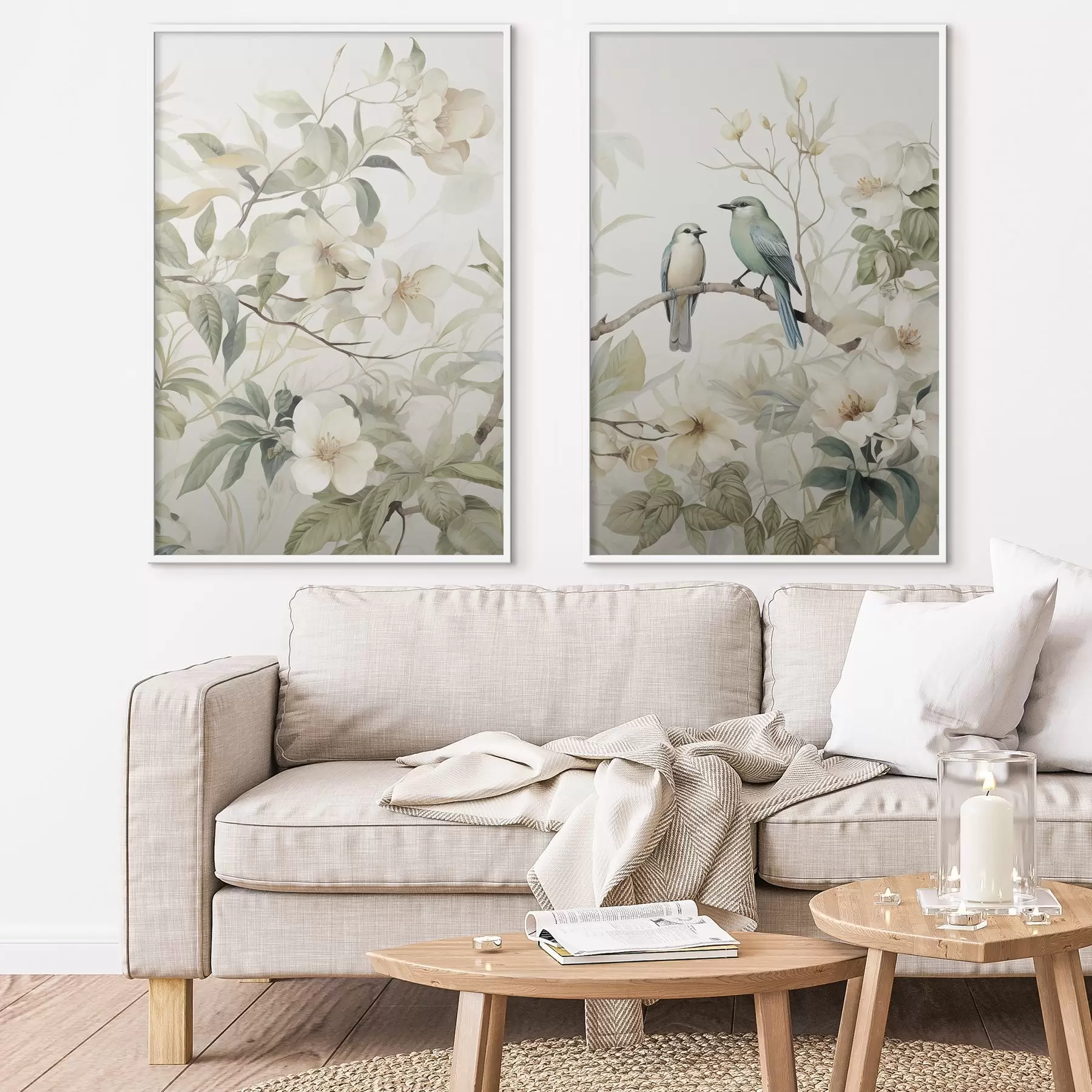 Fototapetes Divi putni uz zariem d01071