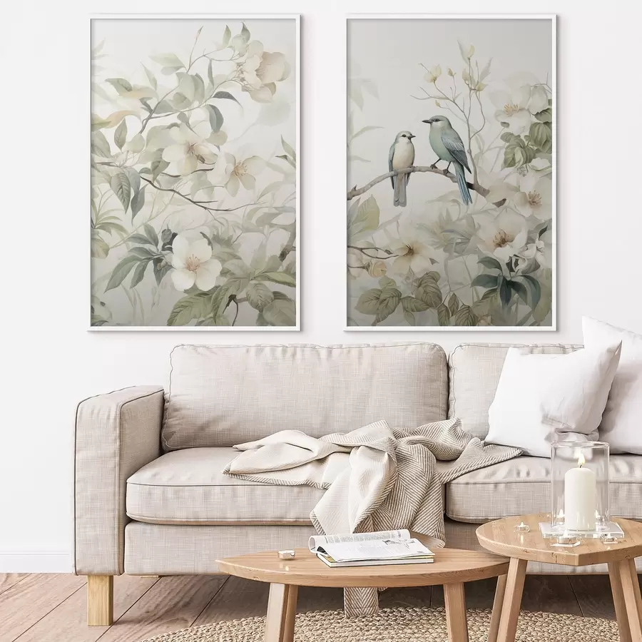 Fototapetes Divi putni uz zariem d01071