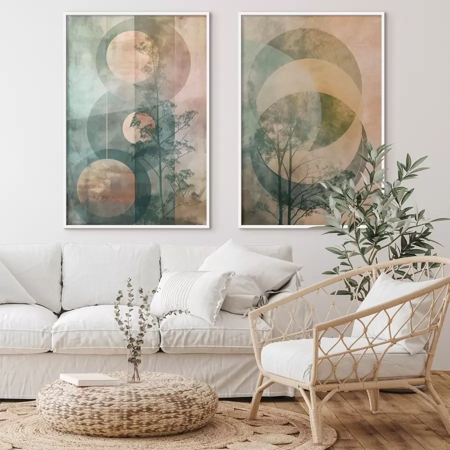 Fototapetes Apļi un lapas d01145