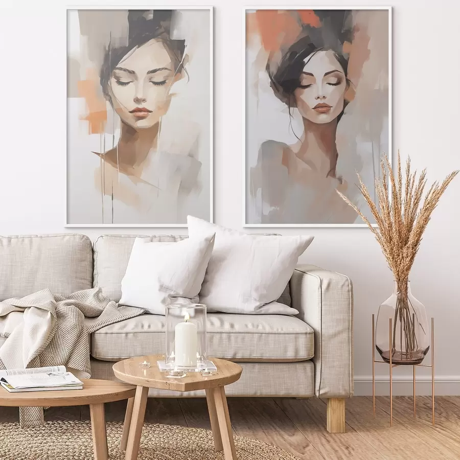 Fototapetes Abstrakts meitenes portrets d01159