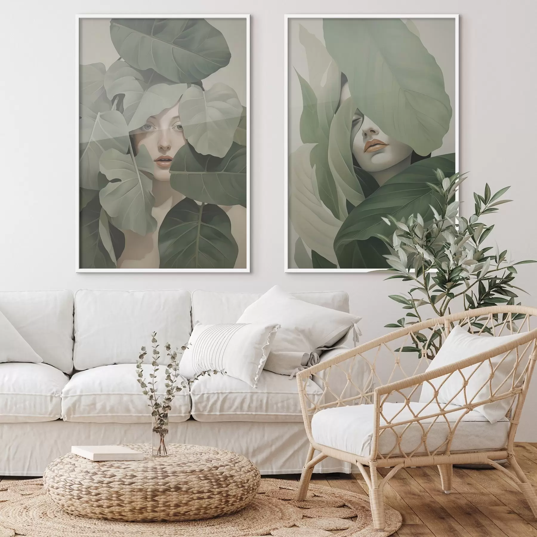 Fototapetes Meitenes portrets lapās d01183