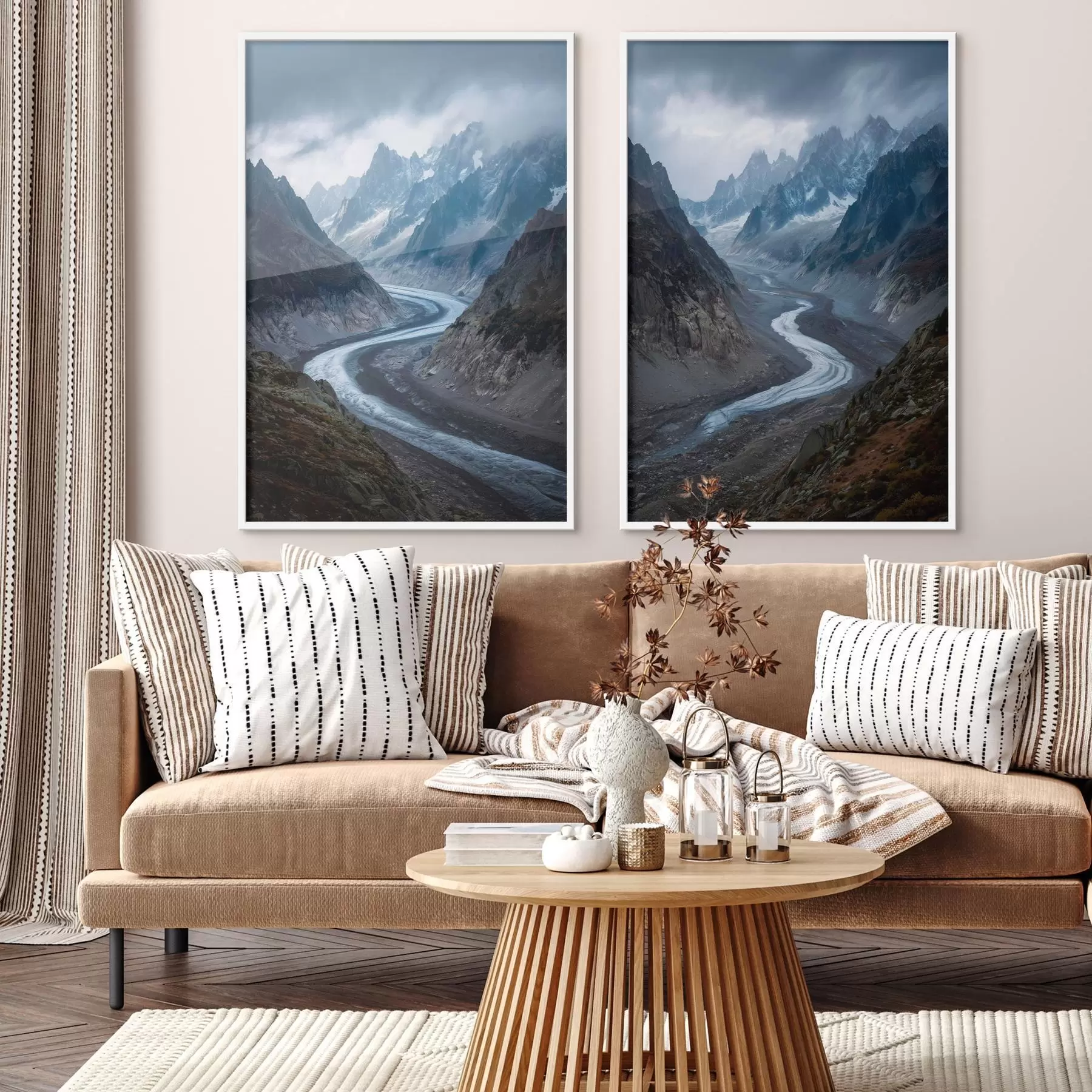 Fototapetes kalnu ainava ar mākoņiem d01180