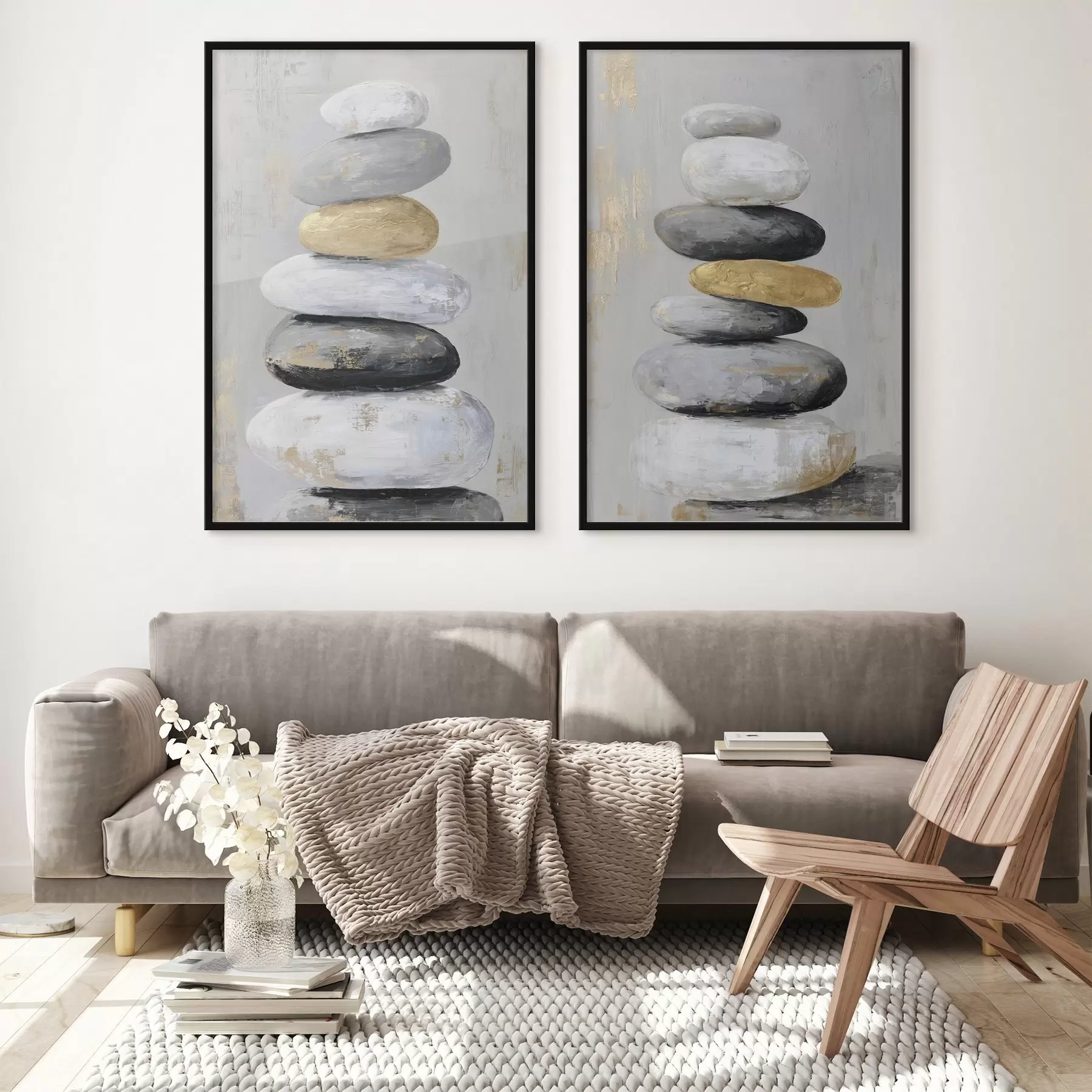 Fototapetes lieli akmeņi glezniecības stilā d01181