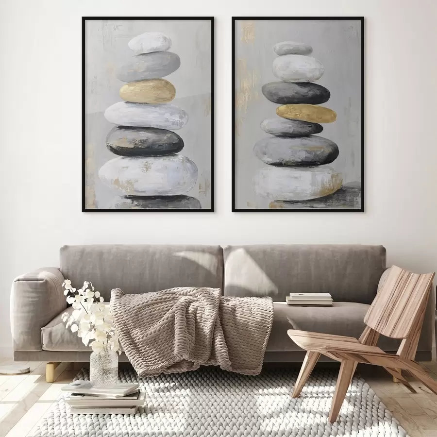 Fototapetes lieli akmeņi glezniecības stilā d01181