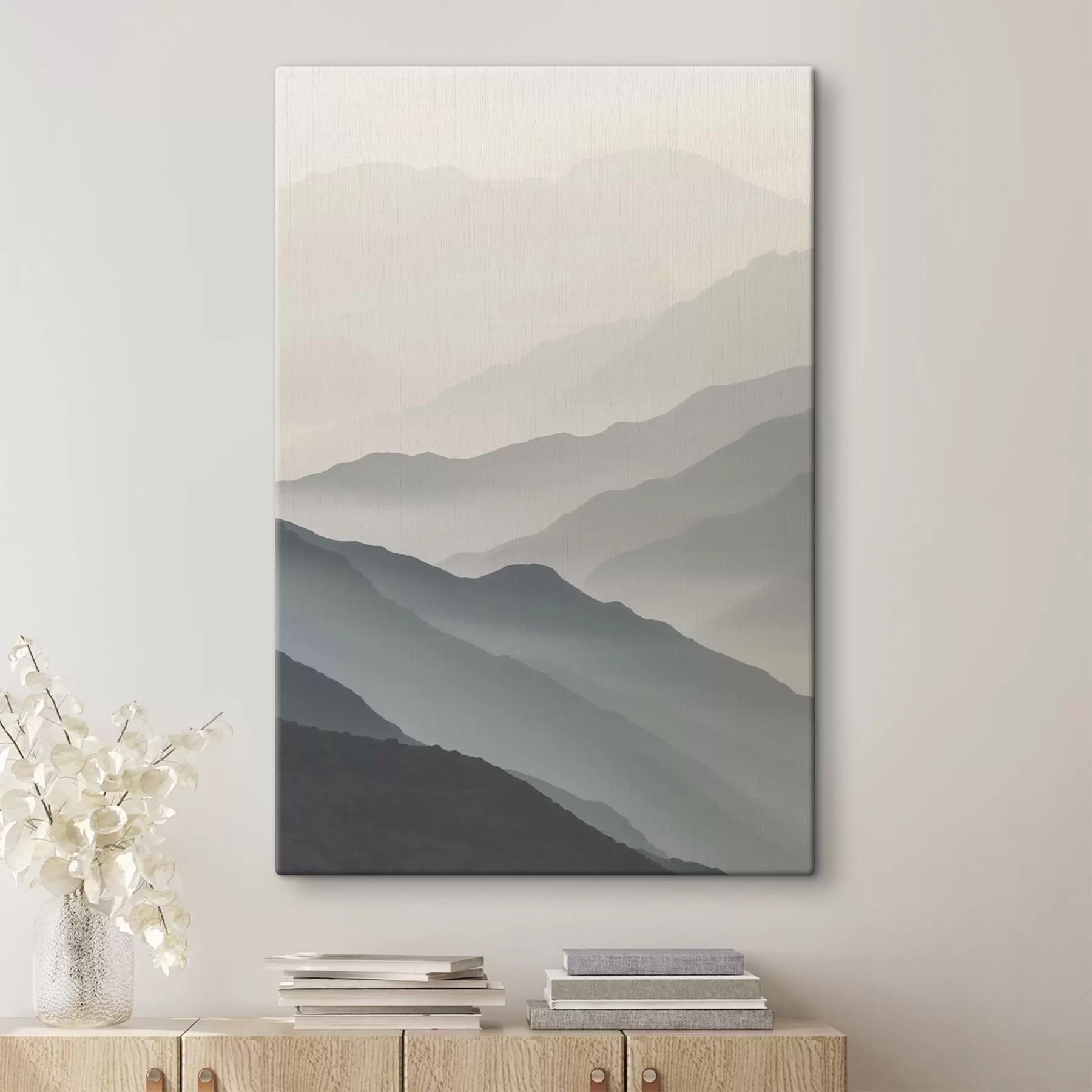 Glezna Kalni miglā s47619