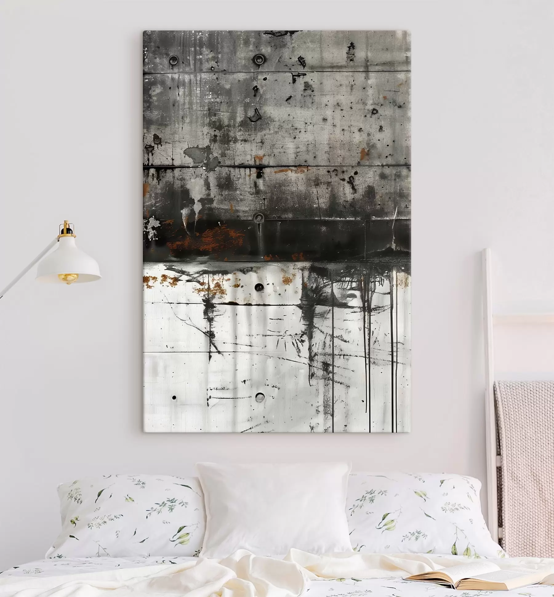 Glezna Krāsas šļakatas uz betona sienas, akvareļa imitācija s47633