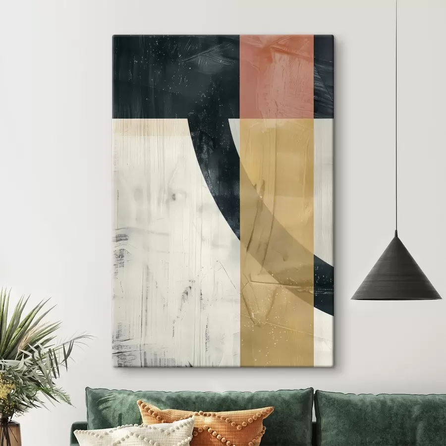 Glezna Ģeometriskas formas uz betona fona s47634