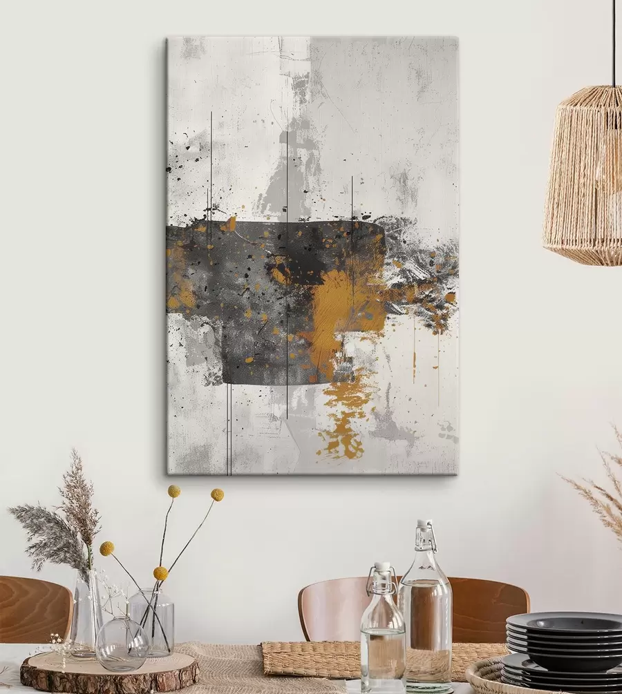 Glezna Abstrakts, šļakatas, krāsas imitācija uz betona fona s47637