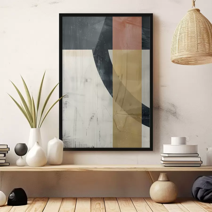 Fototapetes Ģeometriskas formas uz betona fona f47634