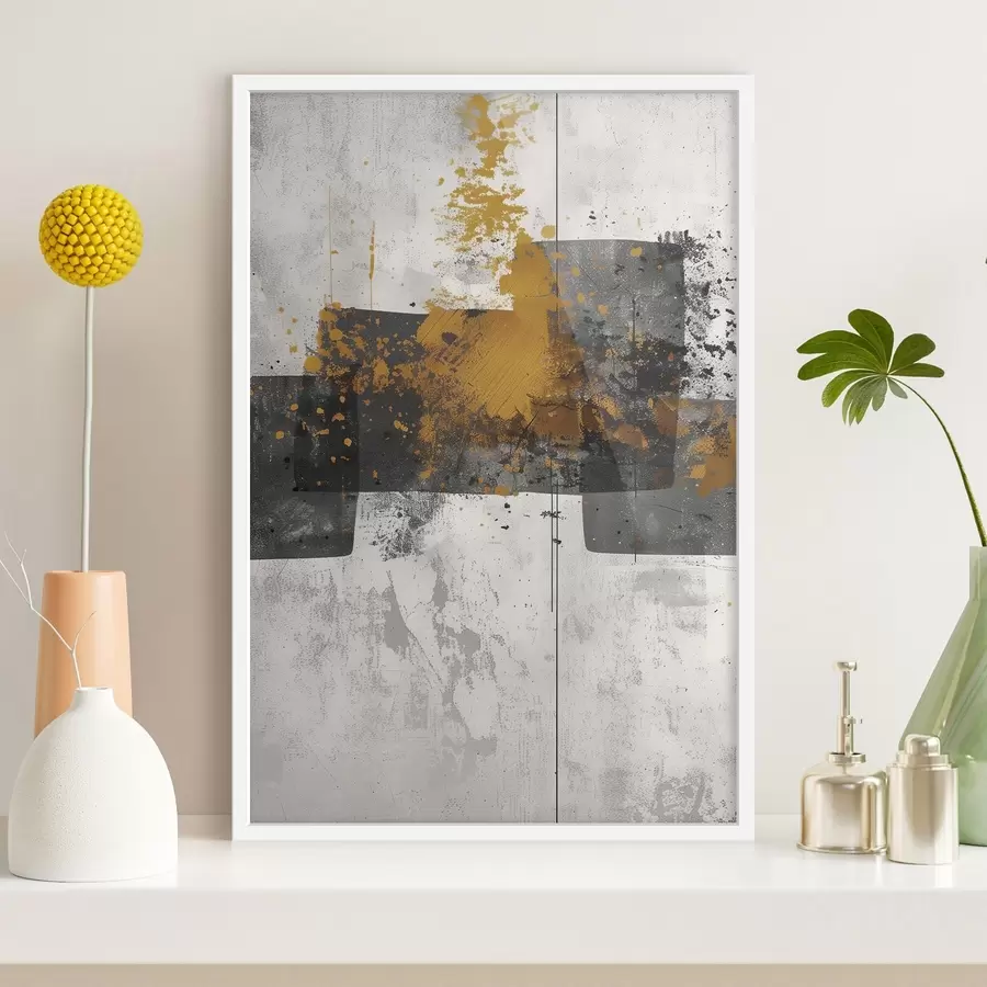 Fototapetes Abstraktas formas uz betona fona f47636