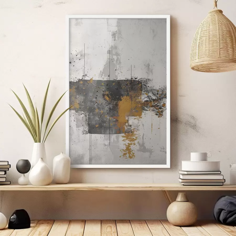 Fototapetes Abstrakts, šļakatas, krāsas imitācija uz betona fona f47637